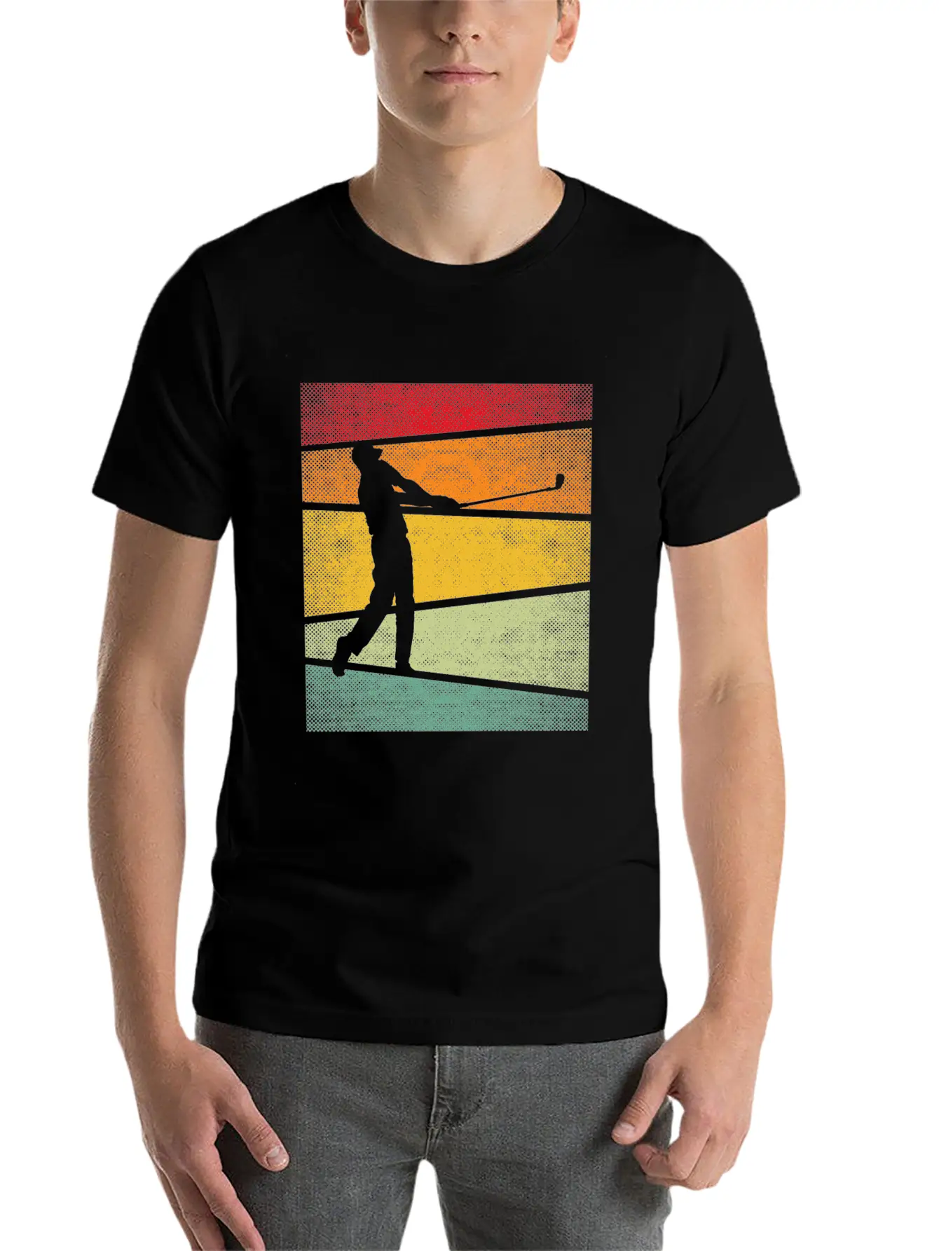 Golf Retro Breathable Graphic T-Shirt – Perfect For Casual Days