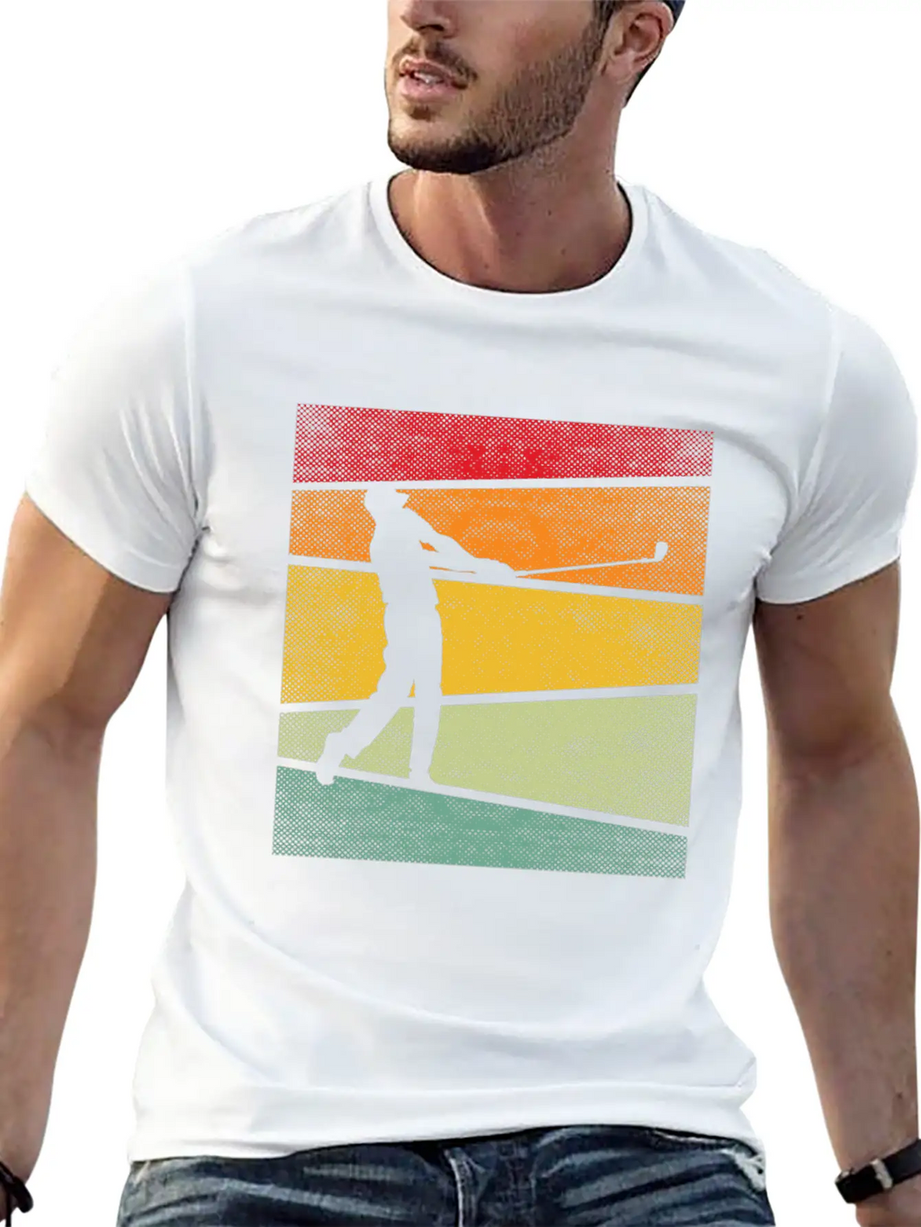 Golf Retro Breathable Graphic T-Shirt – Perfect For Casual Days