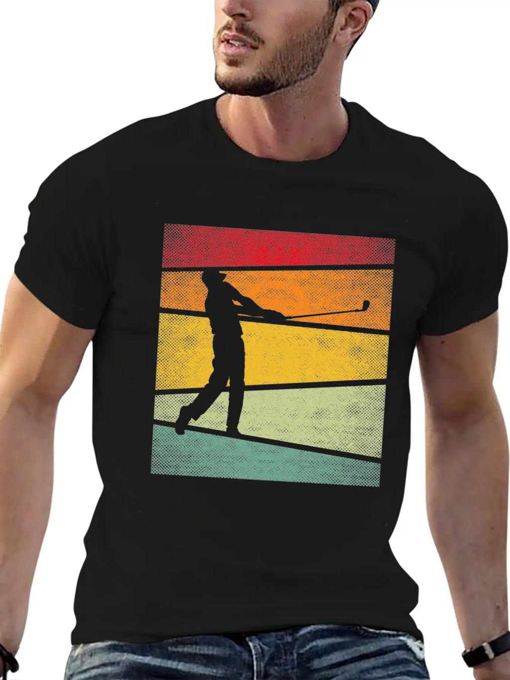 Golf Retro Breathable Graphic T-Shirt – Perfect For Casual Days