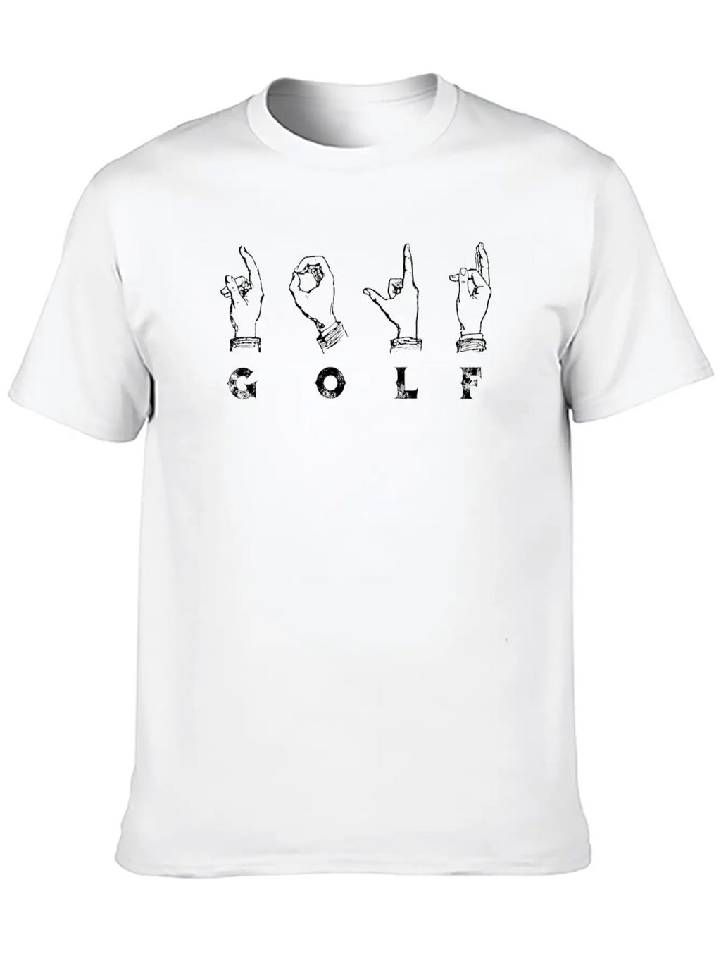 Golf Sign Language ASL Basic Graphic T-Shirt – Daily Comfort In Soft Cotton