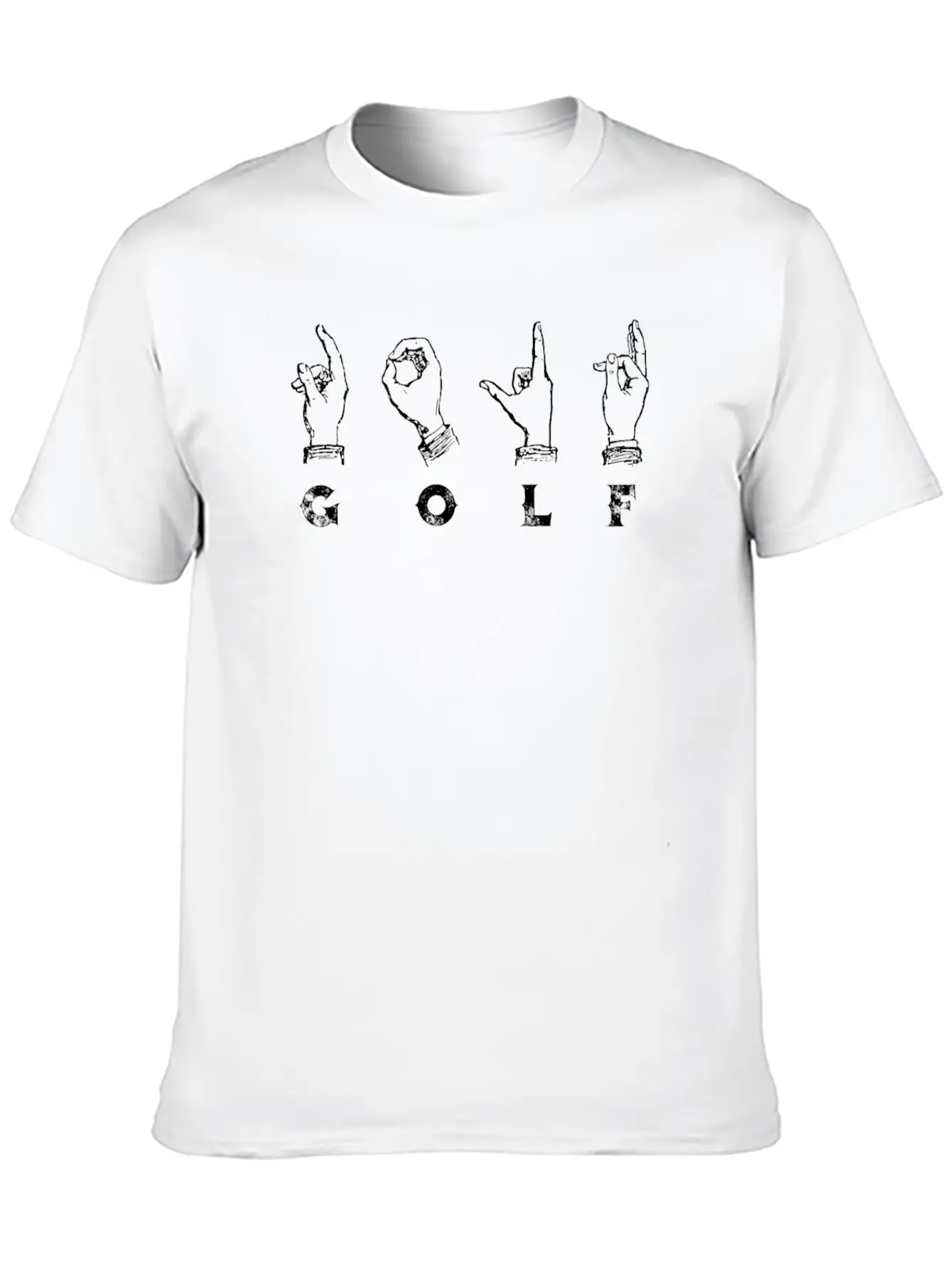 Golf Sign Language ASL Basic Graphic T-Shirt – Daily Comfort In Soft Cotton