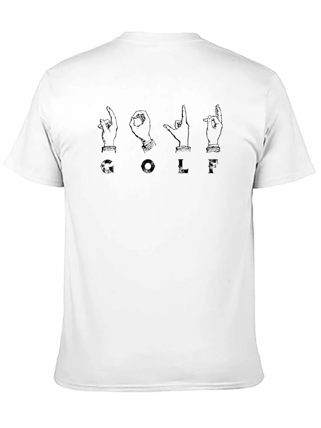 Golf Sign Language ASL Basic Graphic T-Shirt – Daily Comfort In Soft Cotton