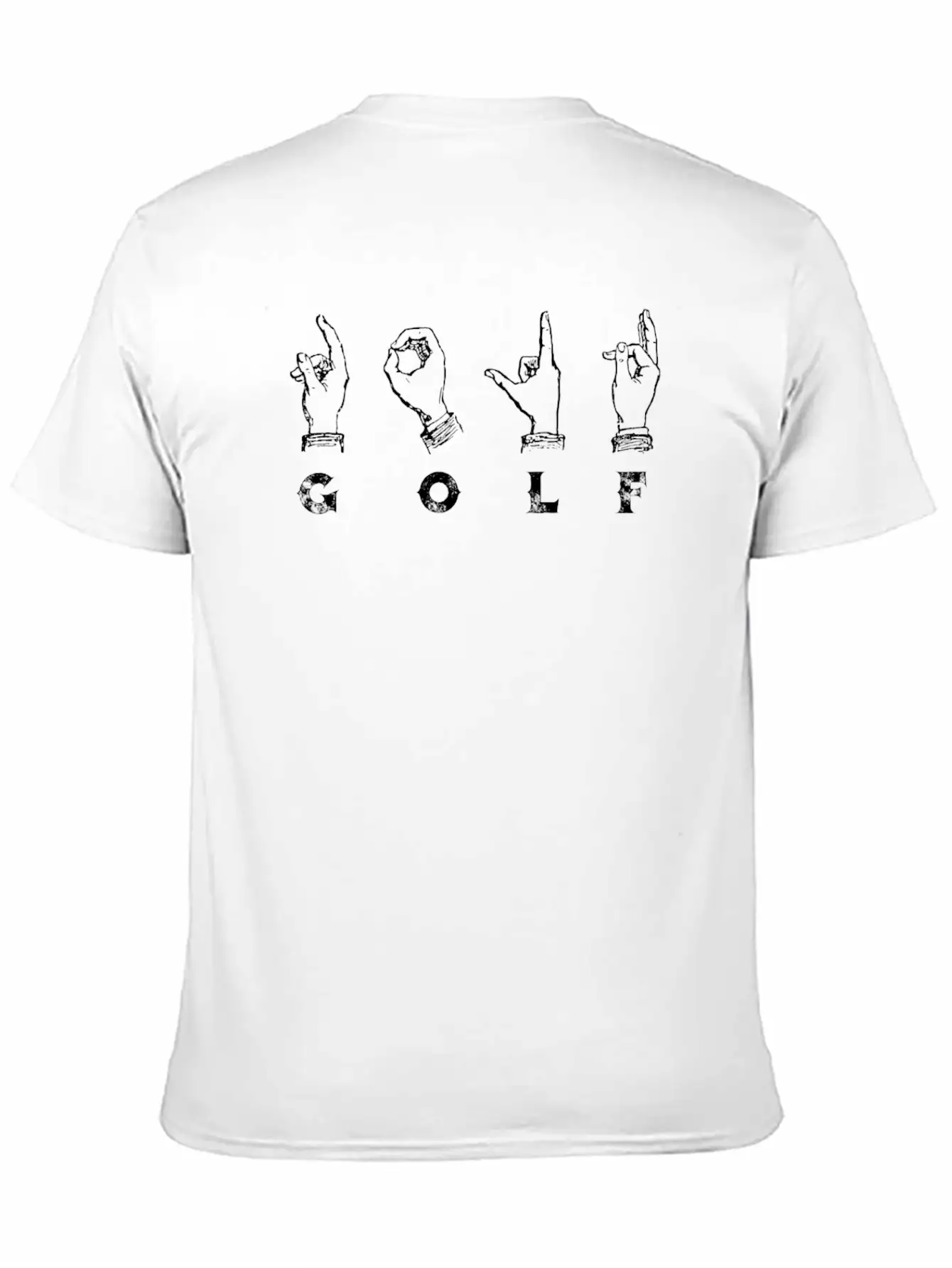 Golf Sign Language ASL Basic Graphic T-Shirt – Daily Comfort In Soft Cotton