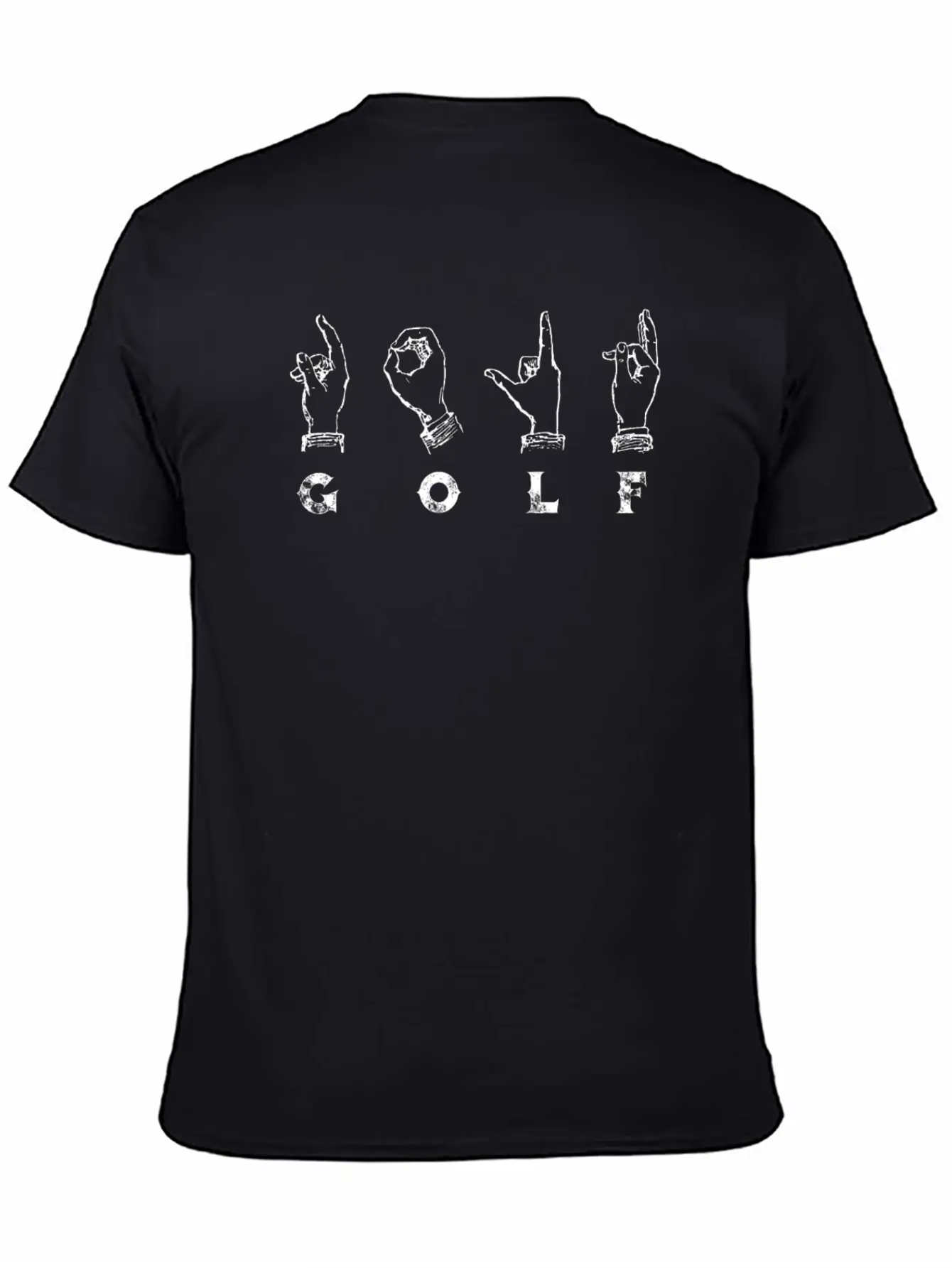 Golf Sign Language ASL Basic Graphic T-Shirt – Daily Comfort In Soft Cotton