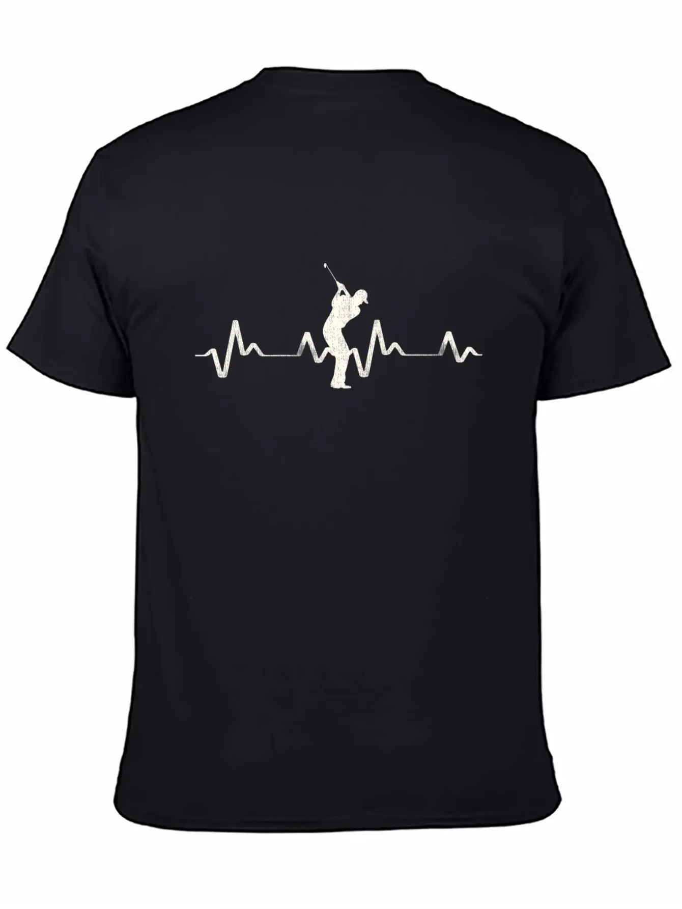 Golfer Golf Heartbeat Frequency EKG Gift Idea Stylish Everyday T-Shirt – Unisex Basic Cotton Tee