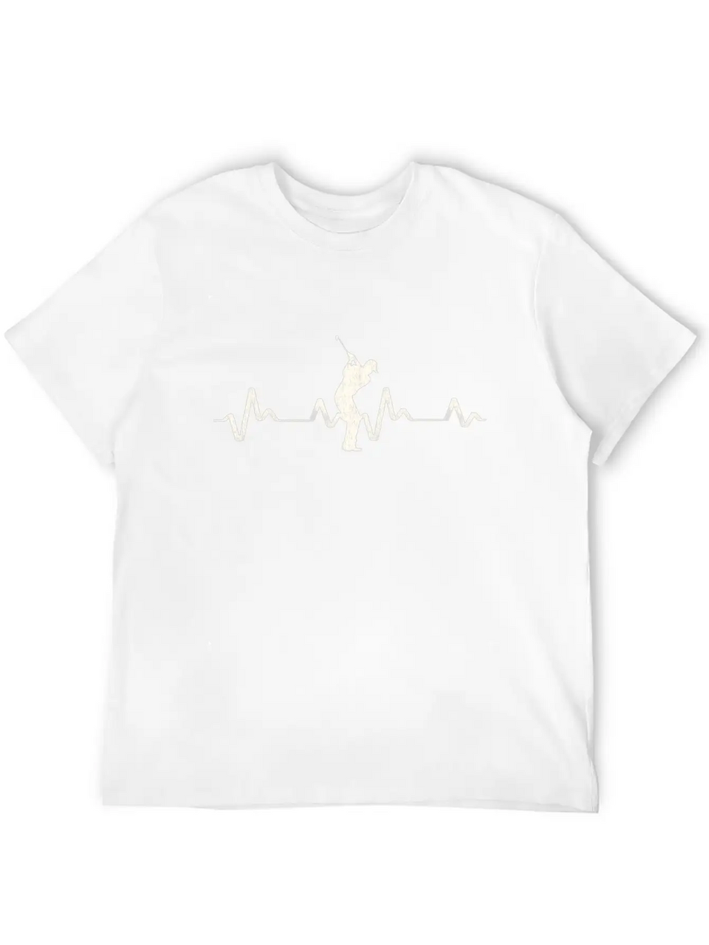 Golfer Golf Heartbeat Frequency EKG Gift Idea Stylish Everyday T-Shirt – Unisex Basic Cotton Tee