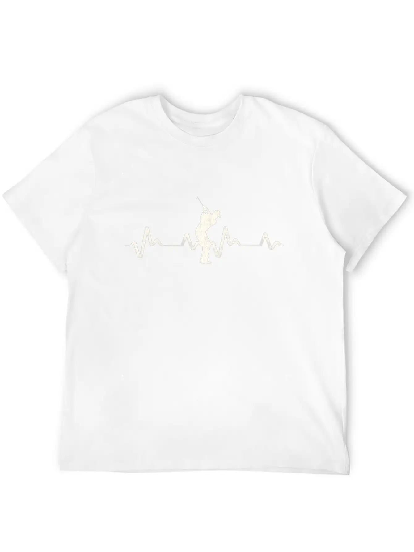 Golfer Golf Heartbeat Frequency EKG Gift Idea Stylish Everyday T-Shirt – Unisex Basic Cotton Tee