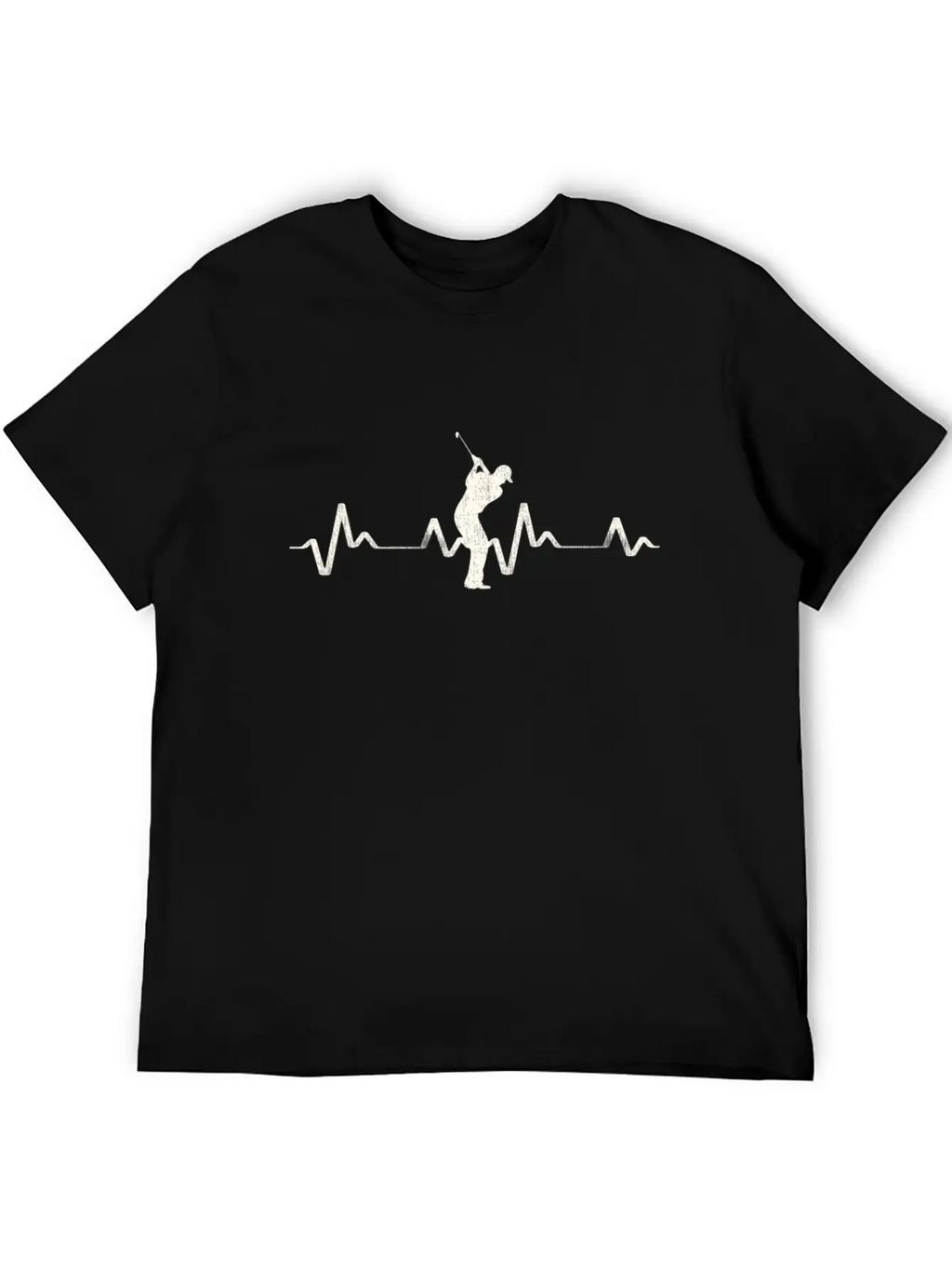 Golfer Golf Heartbeat Frequency EKG Gift Idea Stylish Everyday T-Shirt – Unisex Basic Cotton Tee