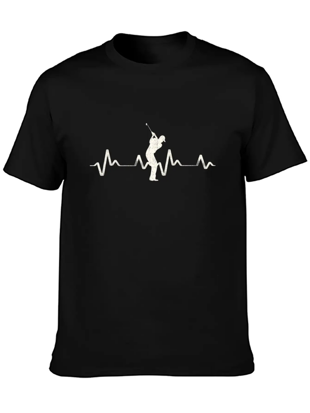 Golfer Golf Heartbeat Frequency EKG Gift Idea Stylish Everyday T-Shirt – Unisex Basic Cotton Tee