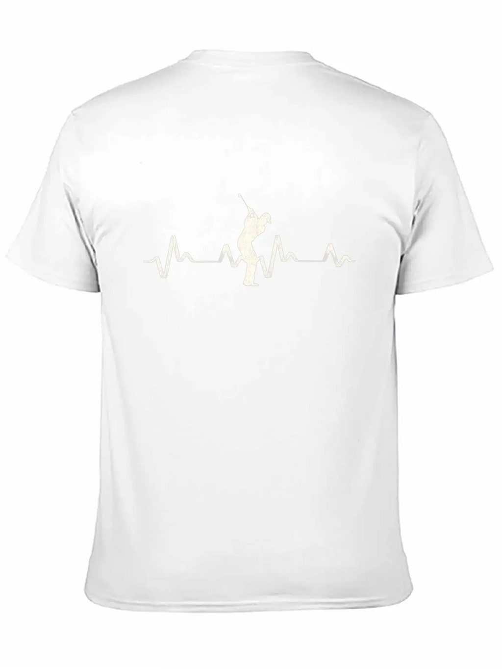 Golfer Golf Heartbeat Frequency EKG Gift Idea Stylish Everyday T-Shirt – Unisex Basic Cotton Tee