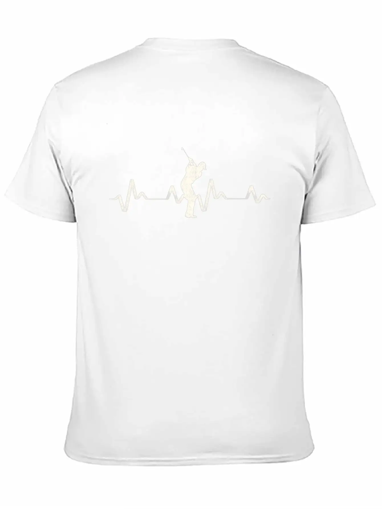 Golfer Golf Heartbeat Frequency EKG Gift Idea Stylish Everyday T-Shirt – Unisex Basic Cotton Tee