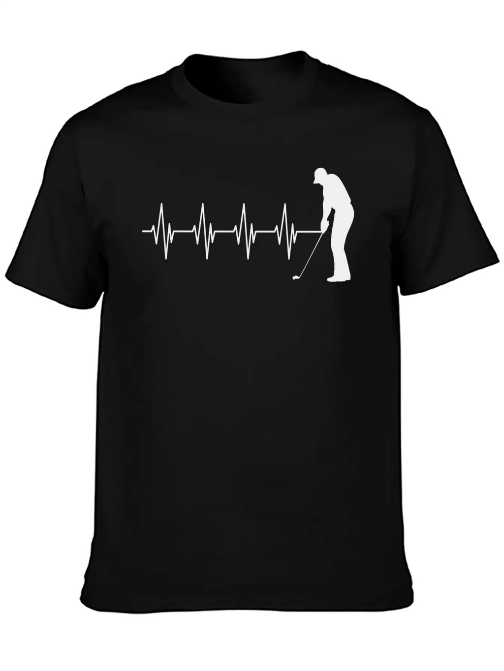 Golfer Heartbeat B Breathable Soft Cotton T-Shirt – Timeless Casual Look