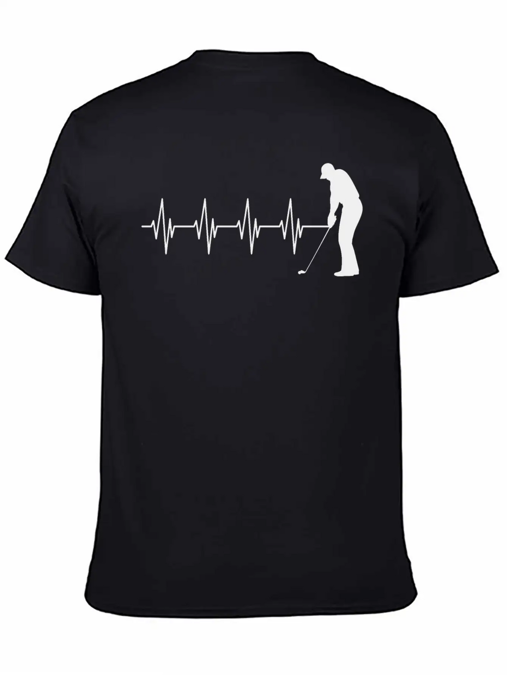 Golfer Heartbeat B Breathable Soft Cotton T-Shirt – Timeless Casual Look