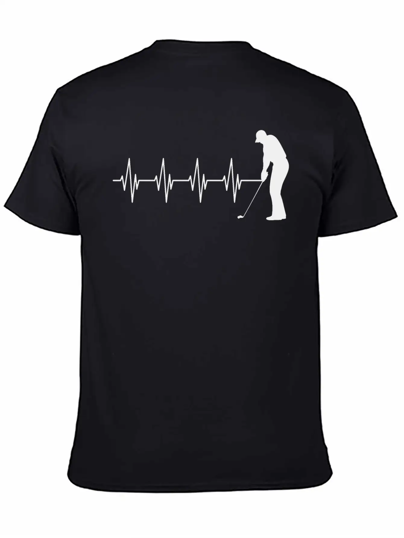 Golfer Heartbeat B Breathable Soft Cotton T-Shirt – Timeless Casual Look