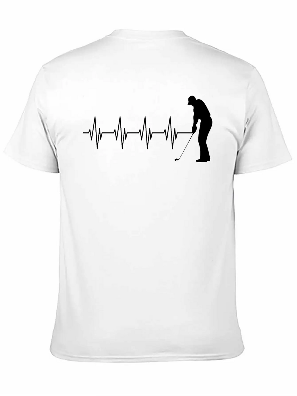 Golfer Heartbeat B Breathable Soft Cotton T-Shirt – Timeless Casual Look