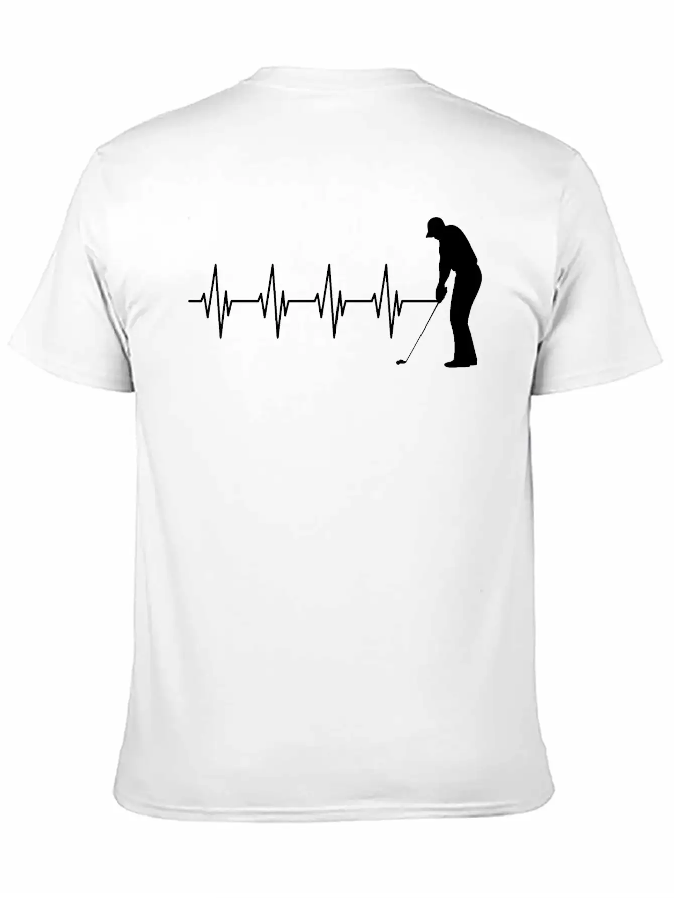 Golfer Heartbeat B Breathable Soft Cotton T-Shirt – Timeless Casual Look