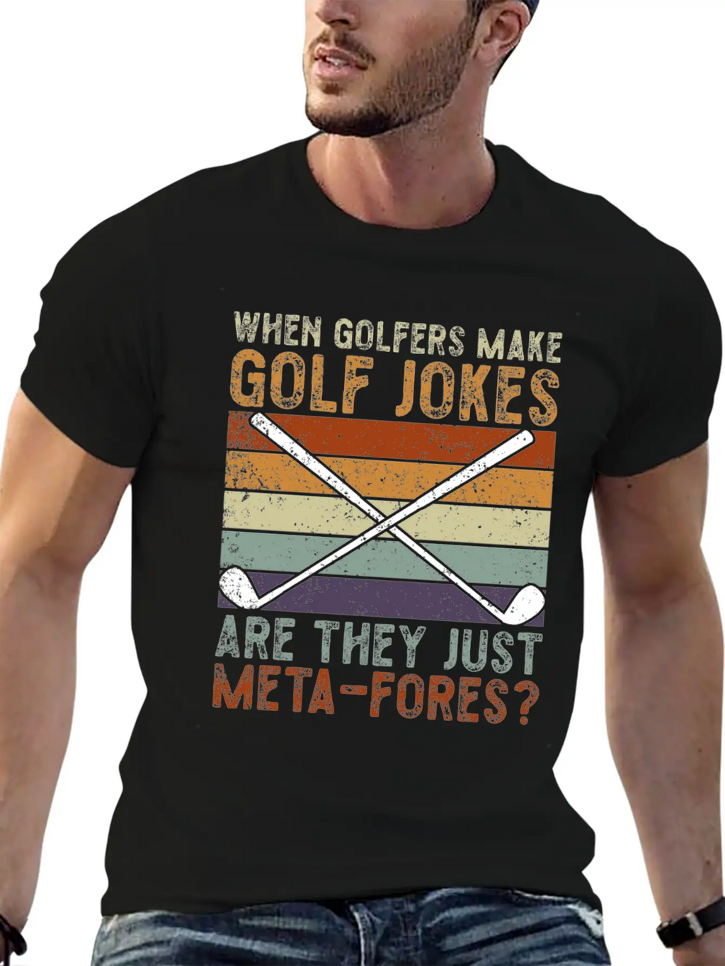 Golfers Make Golf Jokes Are They Just Meta-Fores Timeless Short Sleeve Tee – Comfy And Minimalist Design