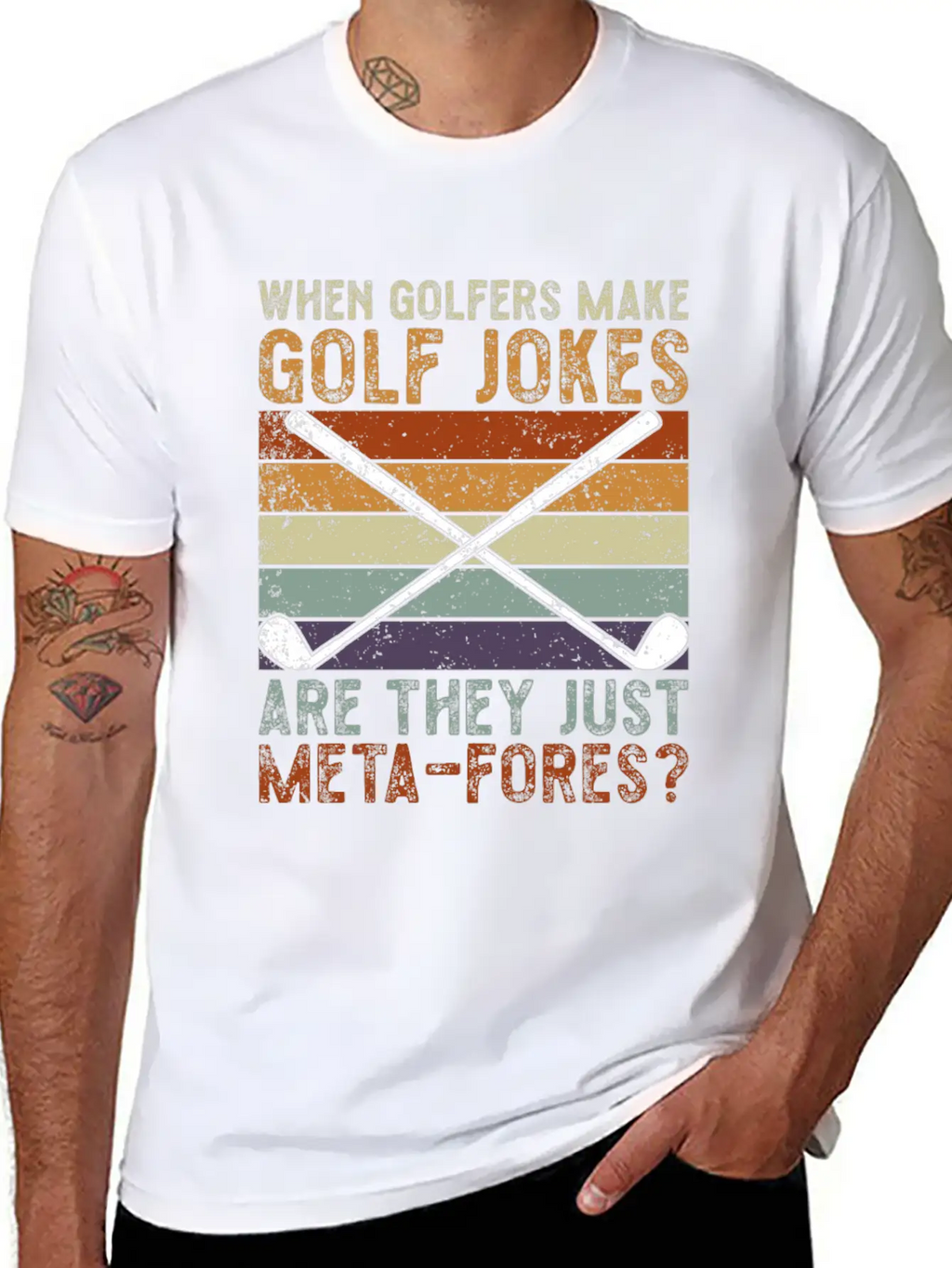 Golfers Make Golf Jokes Are They Just Meta-Fores Timeless Short Sleeve Tee – Comfy And Minimalist Design