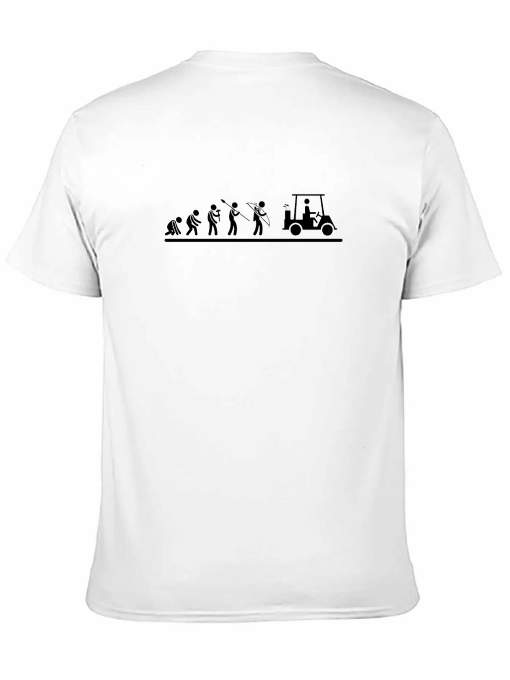 Golfing Evolution Golf Cart Funny Golf Modern Fit Casual T-Shirt – Clean And Versatile Design
