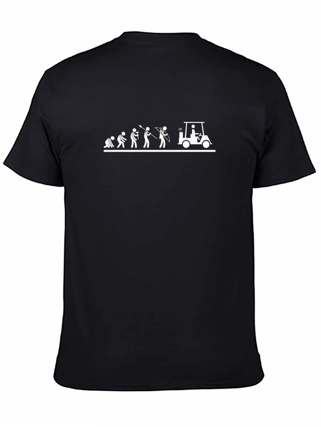 Golfing Evolution Golf Cart Funny Golf Modern Fit Casual T-Shirt – Clean And Versatile Design