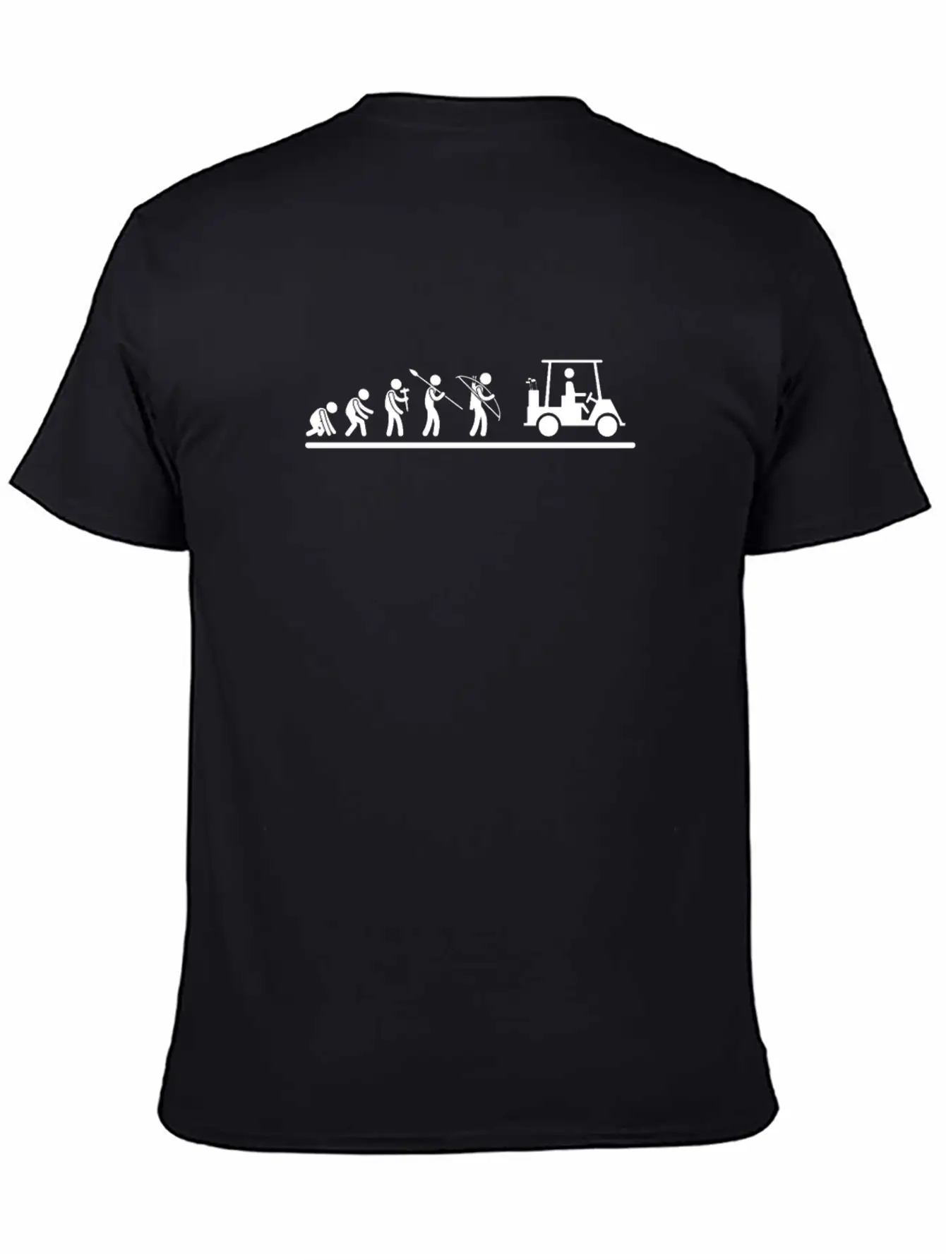 Golfing Evolution Golf Cart Funny Golf Modern Fit Casual T-Shirt – Clean And Versatile Design