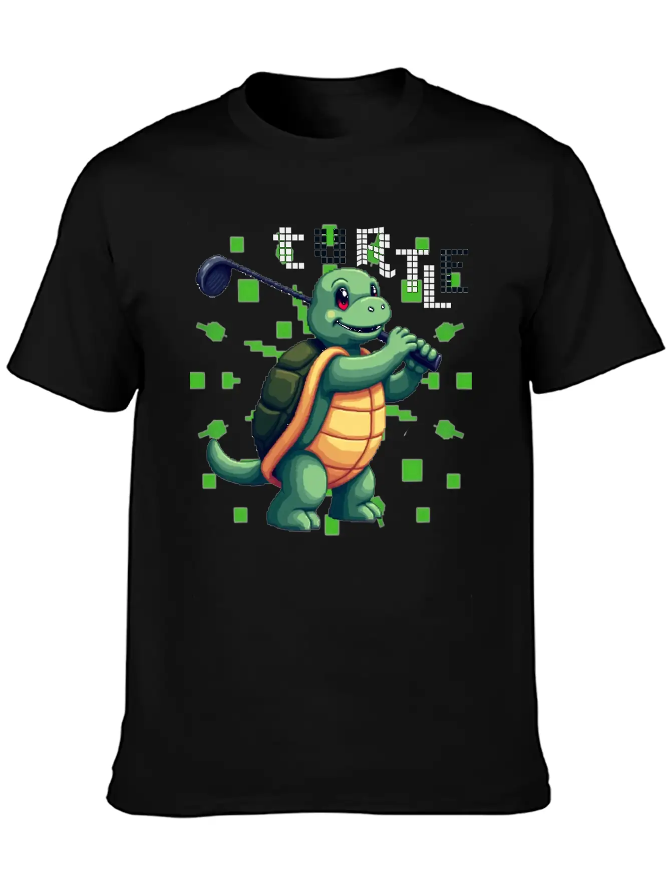 Golfing Turtle Basic Graphic T-Shirt – Daily Comfort In Soft Cotton