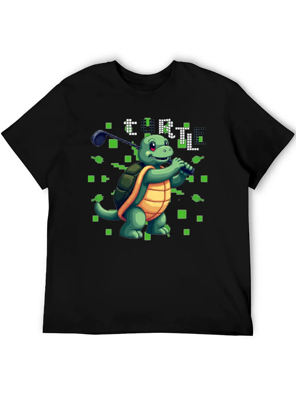 Golfing Turtle Basic Graphic T-Shirt – Daily Comfort In Soft Cotton