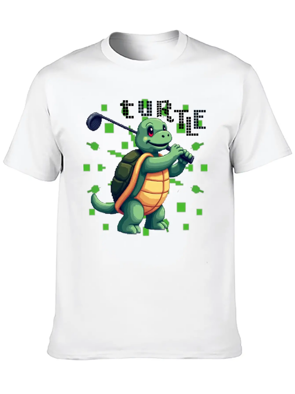 Golfing Turtle Basic Graphic T-Shirt – Daily Comfort In Soft Cotton