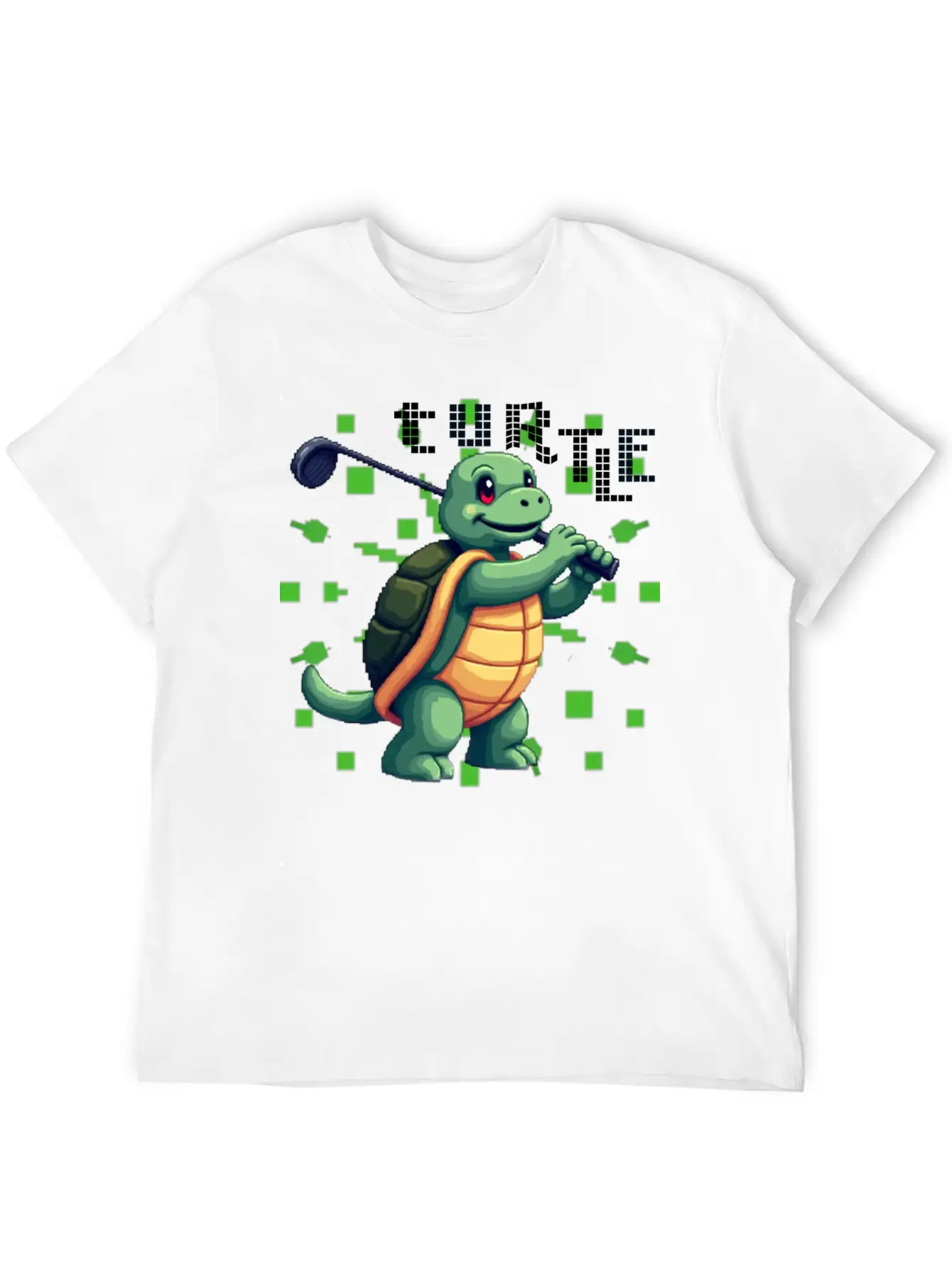 Golfing Turtle Basic Graphic T-Shirt – Daily Comfort In Soft Cotton