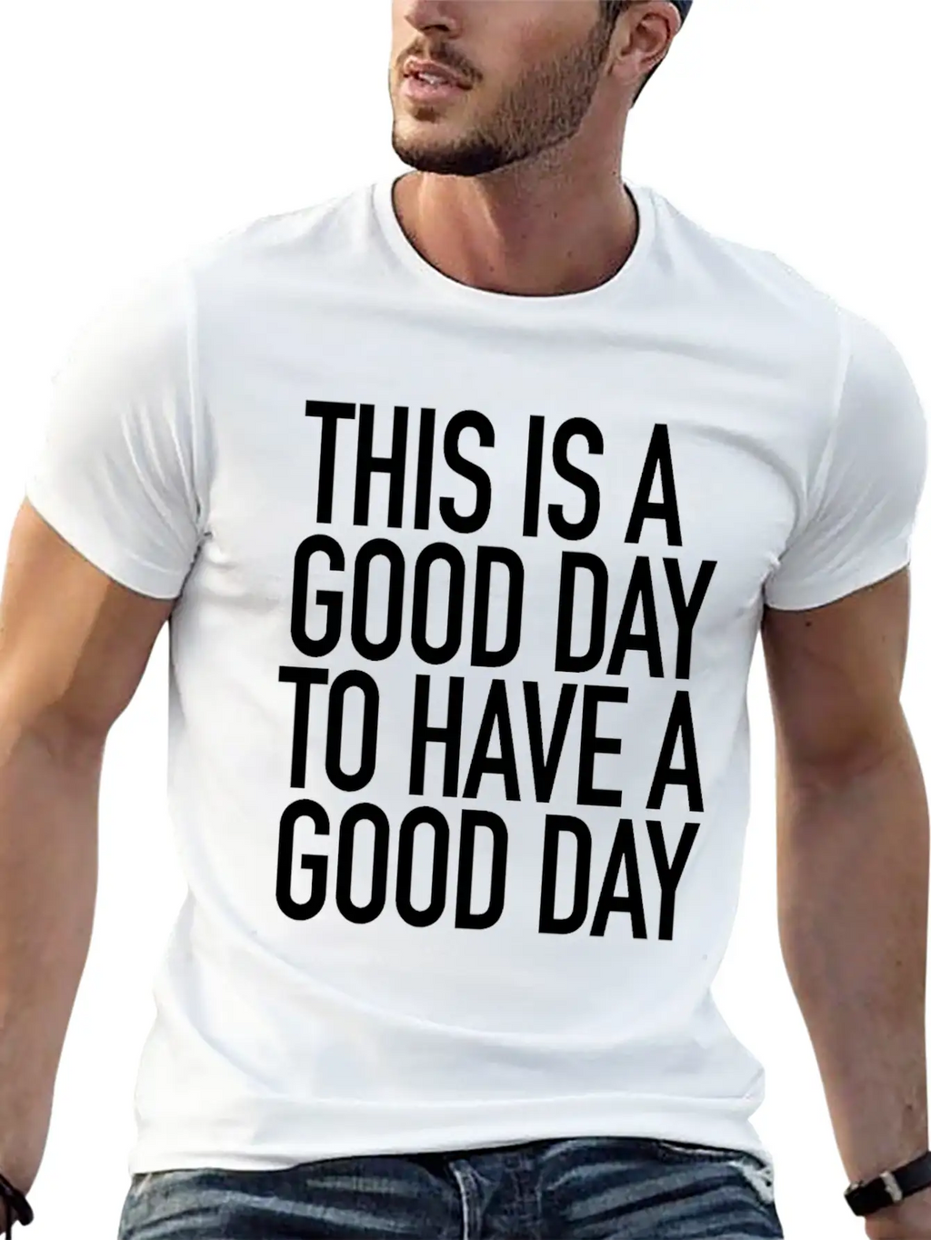Good Day Basic Graphic T-Shirt – Daily Comfort In Soft Cotton