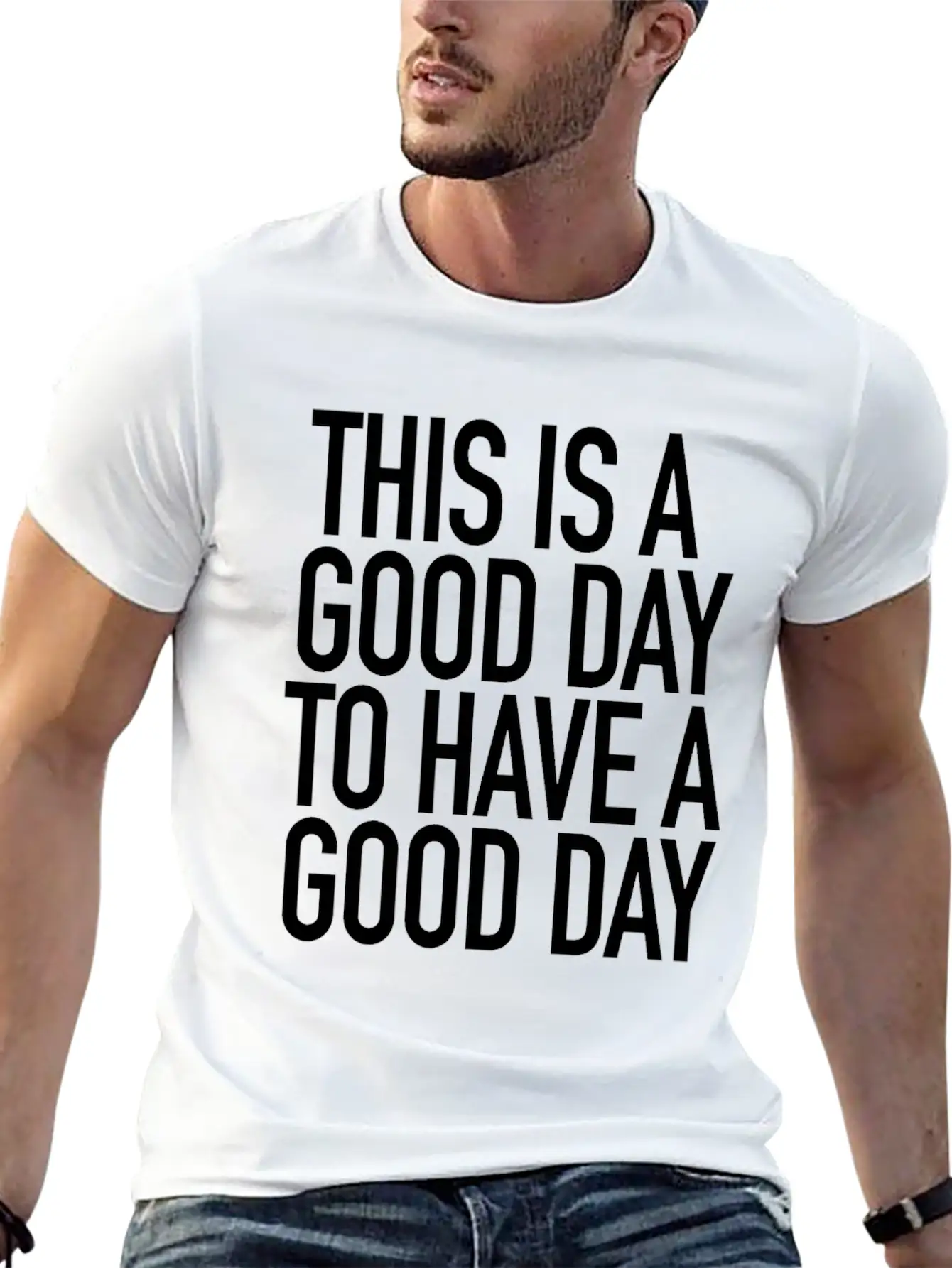 Good Day Basic Graphic T-Shirt – Daily Comfort In Soft Cotton