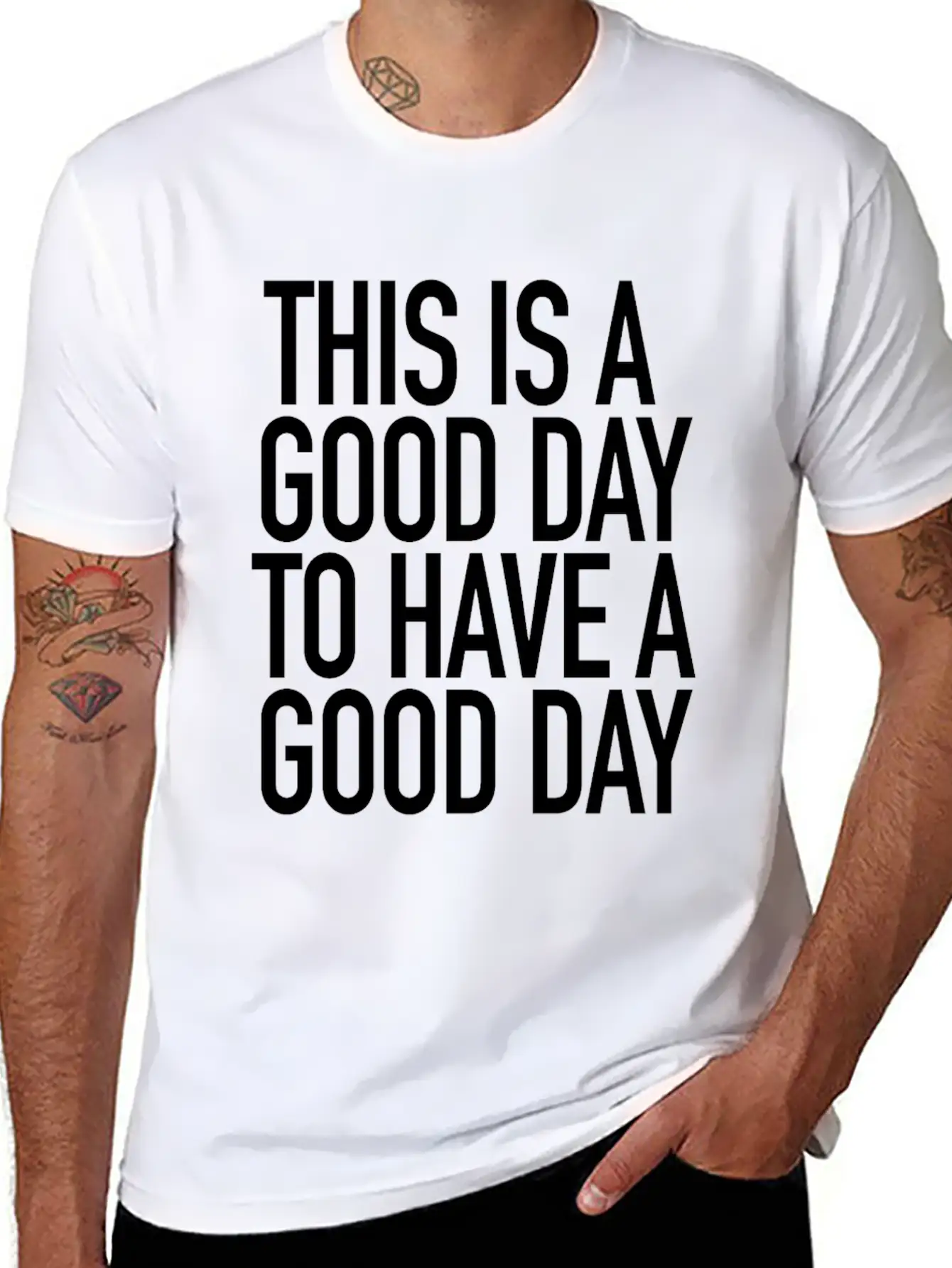 Good Day Basic Graphic T-Shirt – Daily Comfort In Soft Cotton