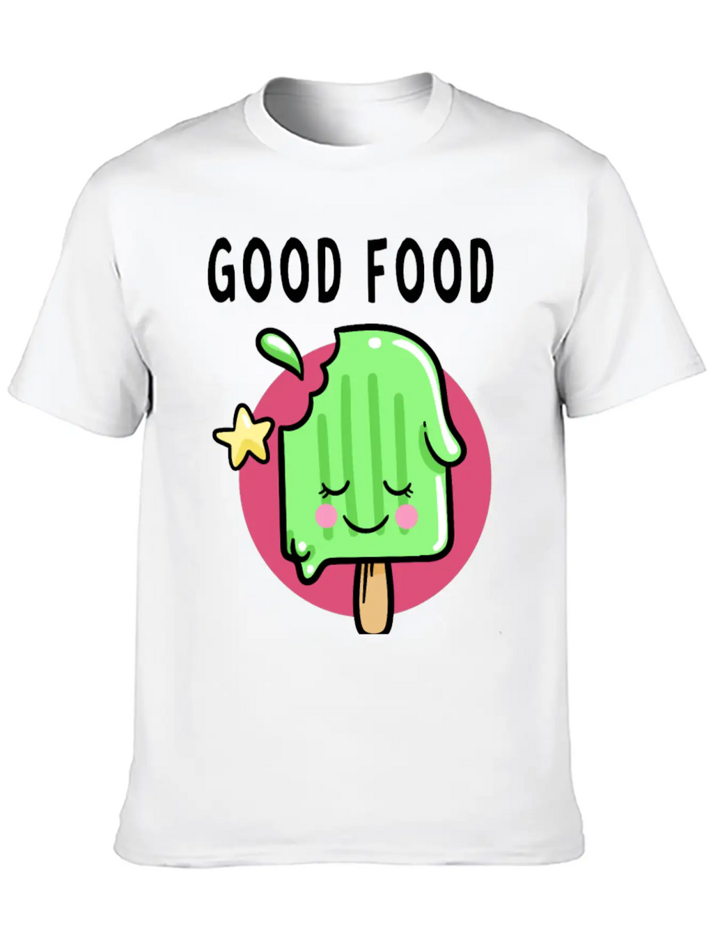 Good Food Good Mood Good Luck Modern Fit Casual T-Shirt – Clean And Versatile Design