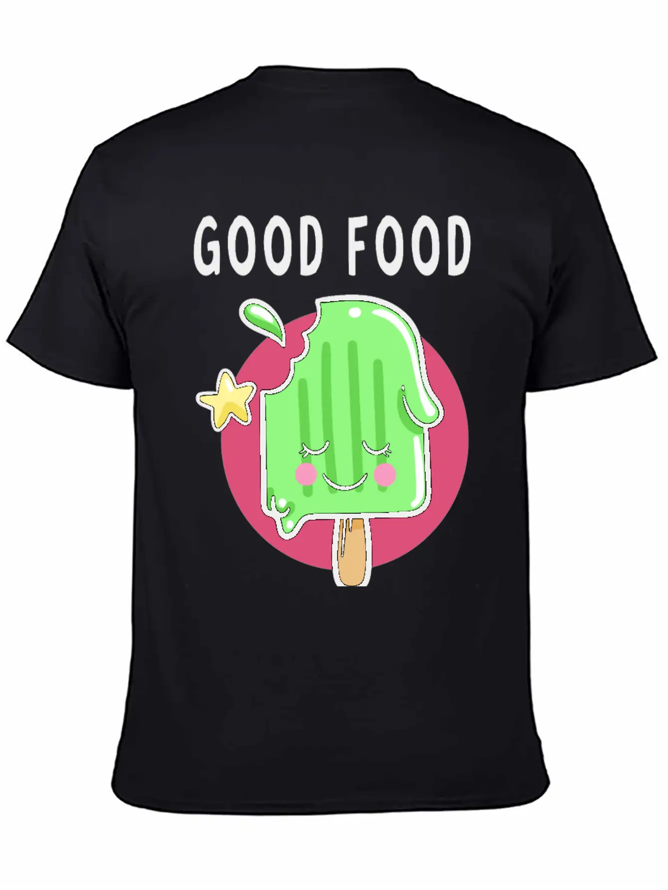 Good Food Good Mood Good Luck Modern Fit Casual T-Shirt – Clean And Versatile Design