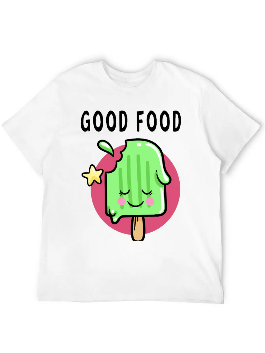 Good Food Good Mood Good Luck Modern Fit Casual T-Shirt – Clean And Versatile Design