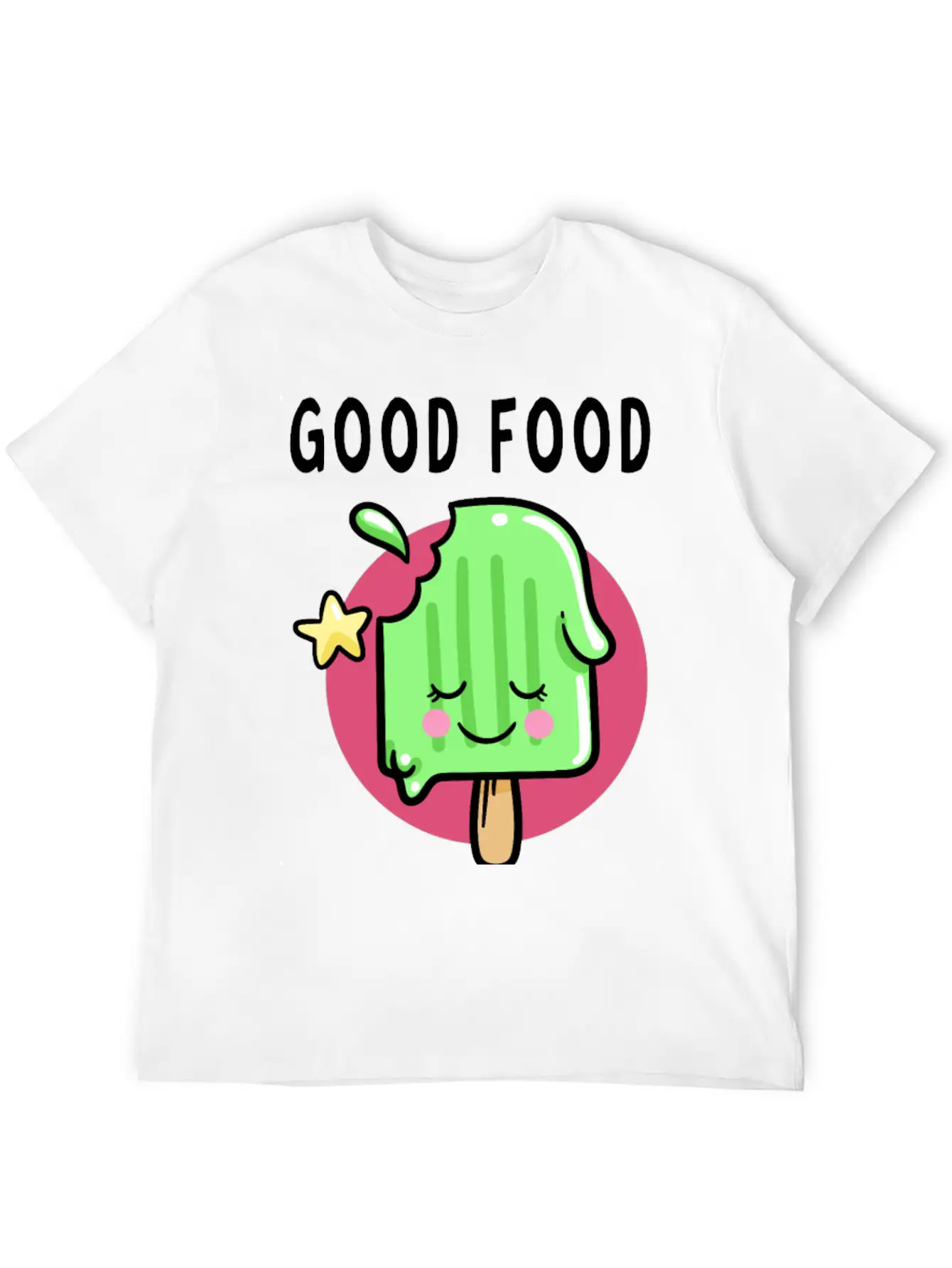 Good Food Good Mood Good Luck Modern Fit Casual T-Shirt – Clean And Versatile Design