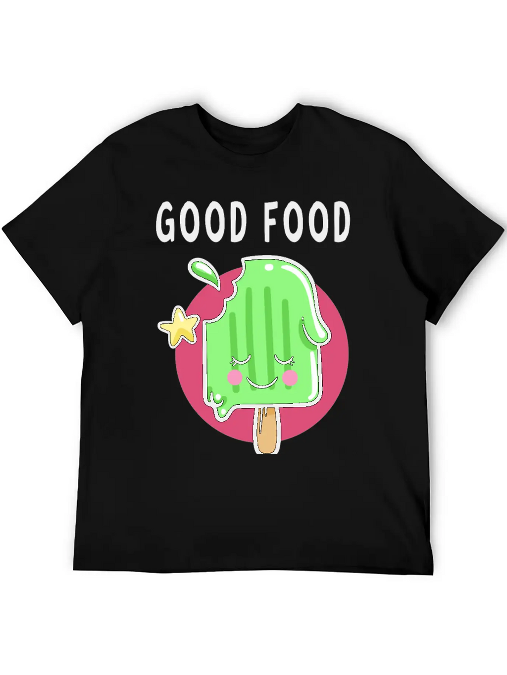 Good Food Good Mood Good Luck Modern Fit Casual T-Shirt – Clean And Versatile Design
