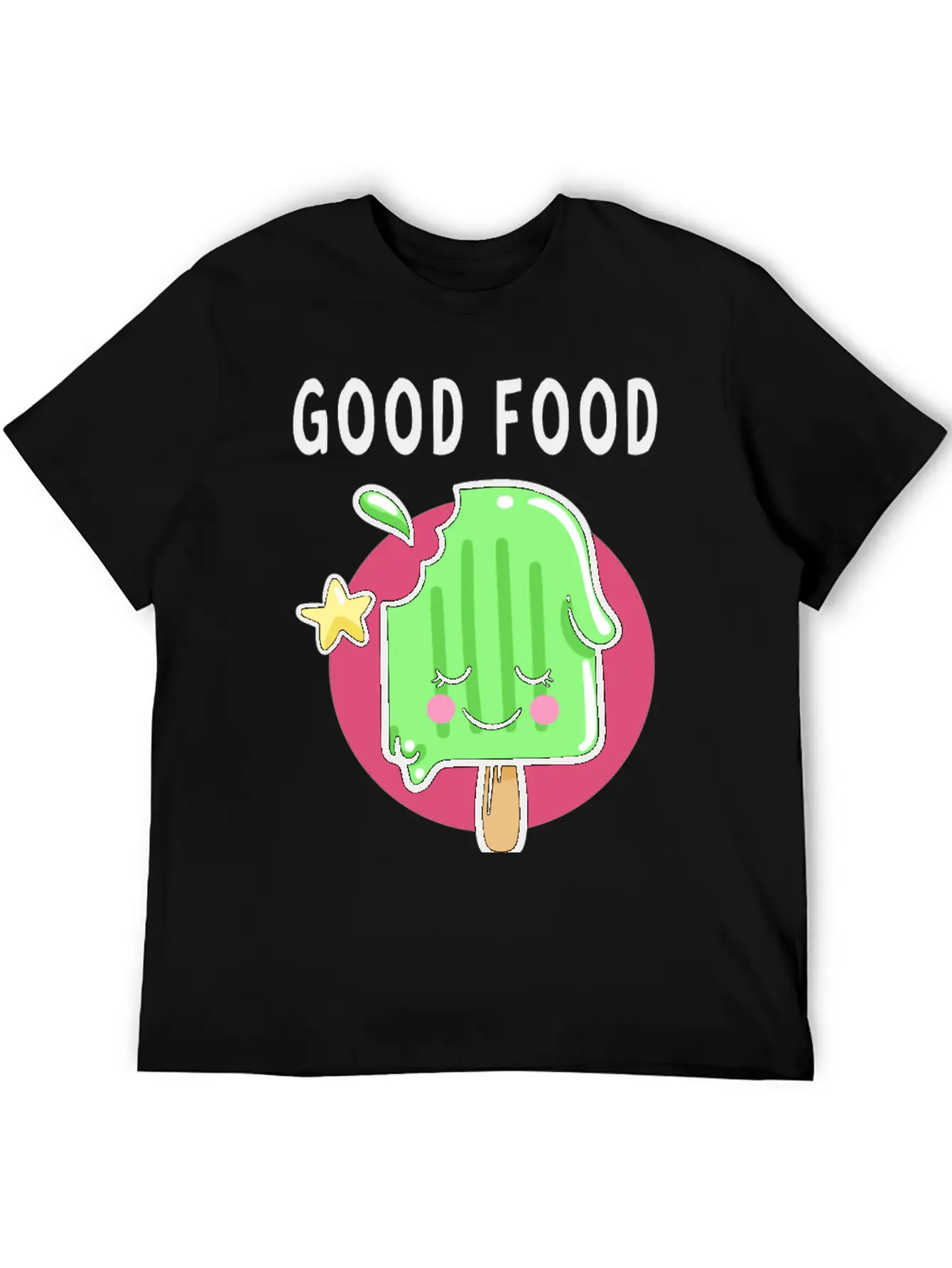 Good Food Good Mood Good Luck Modern Fit Casual T-Shirt – Clean And Versatile Design