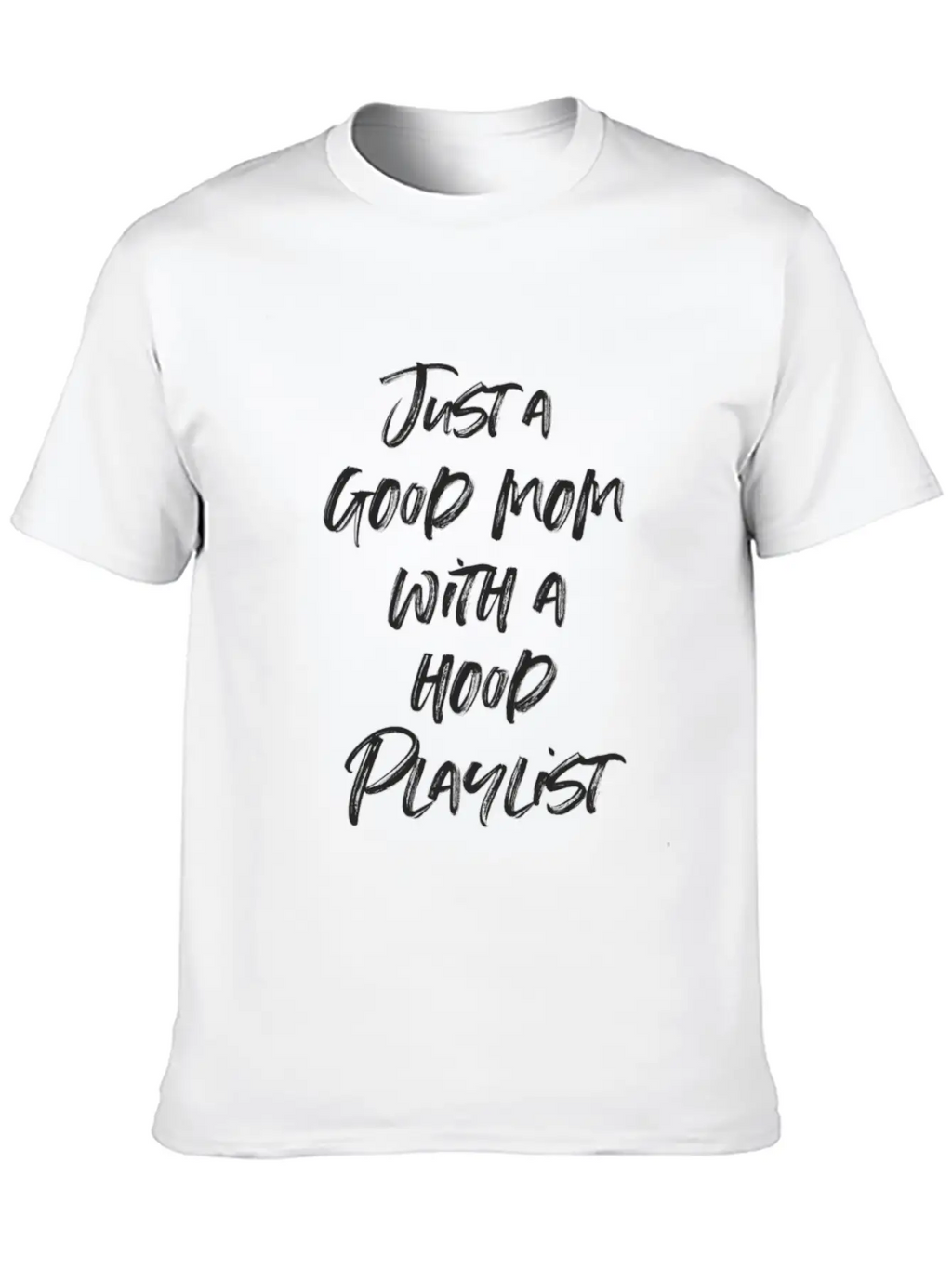 Good Mom Hood Playlist Breathable Graphic T-Shirt – Perfect For Casual Days