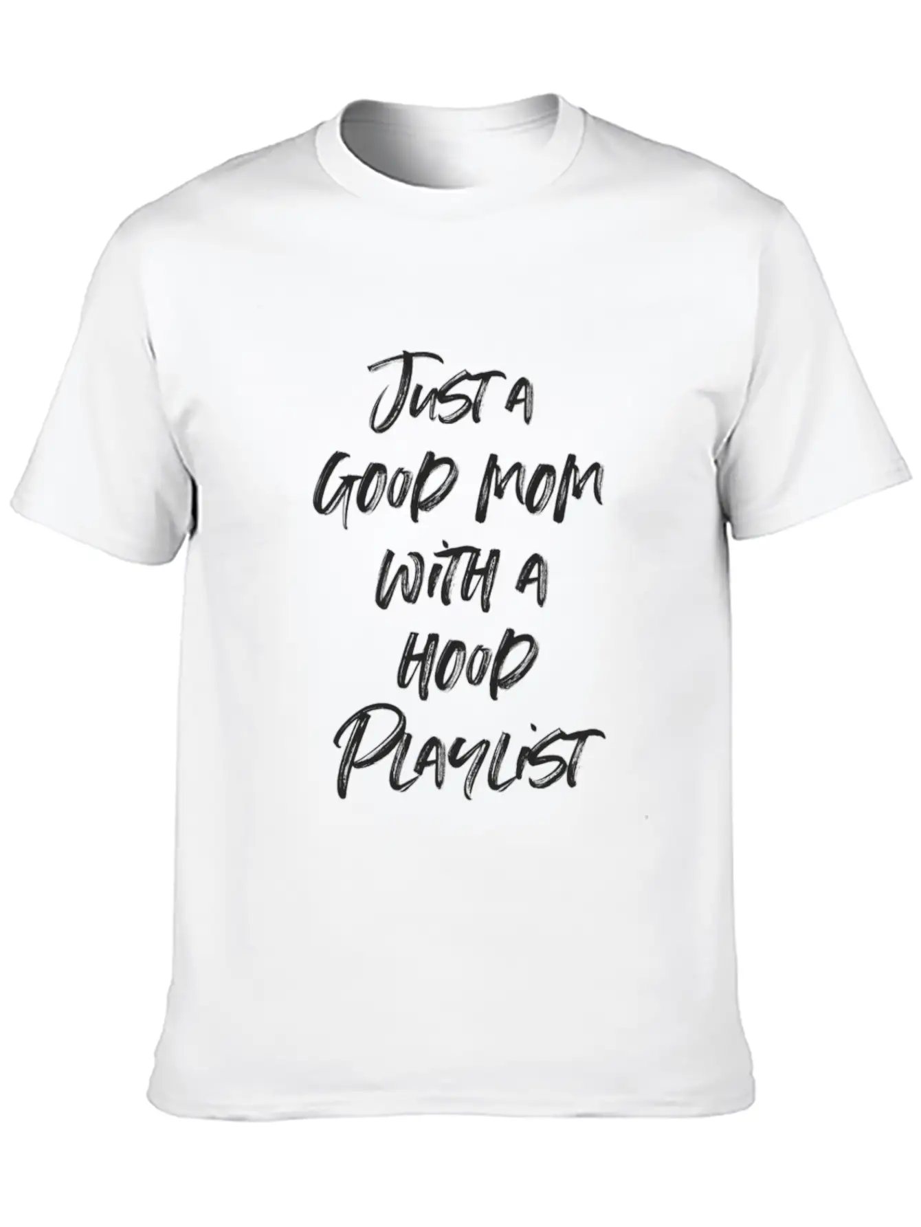 Good Mom Hood Playlist Breathable Graphic T-Shirt – Perfect For Casual Days