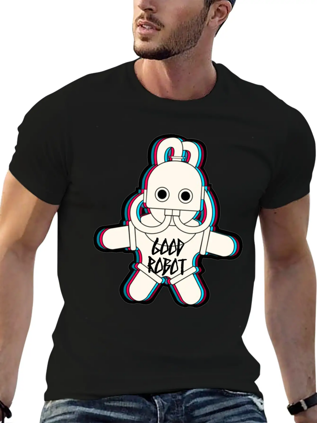 Good Robot Character Basic Graphic T-Shirt – Daily Comfort In Soft Cotton