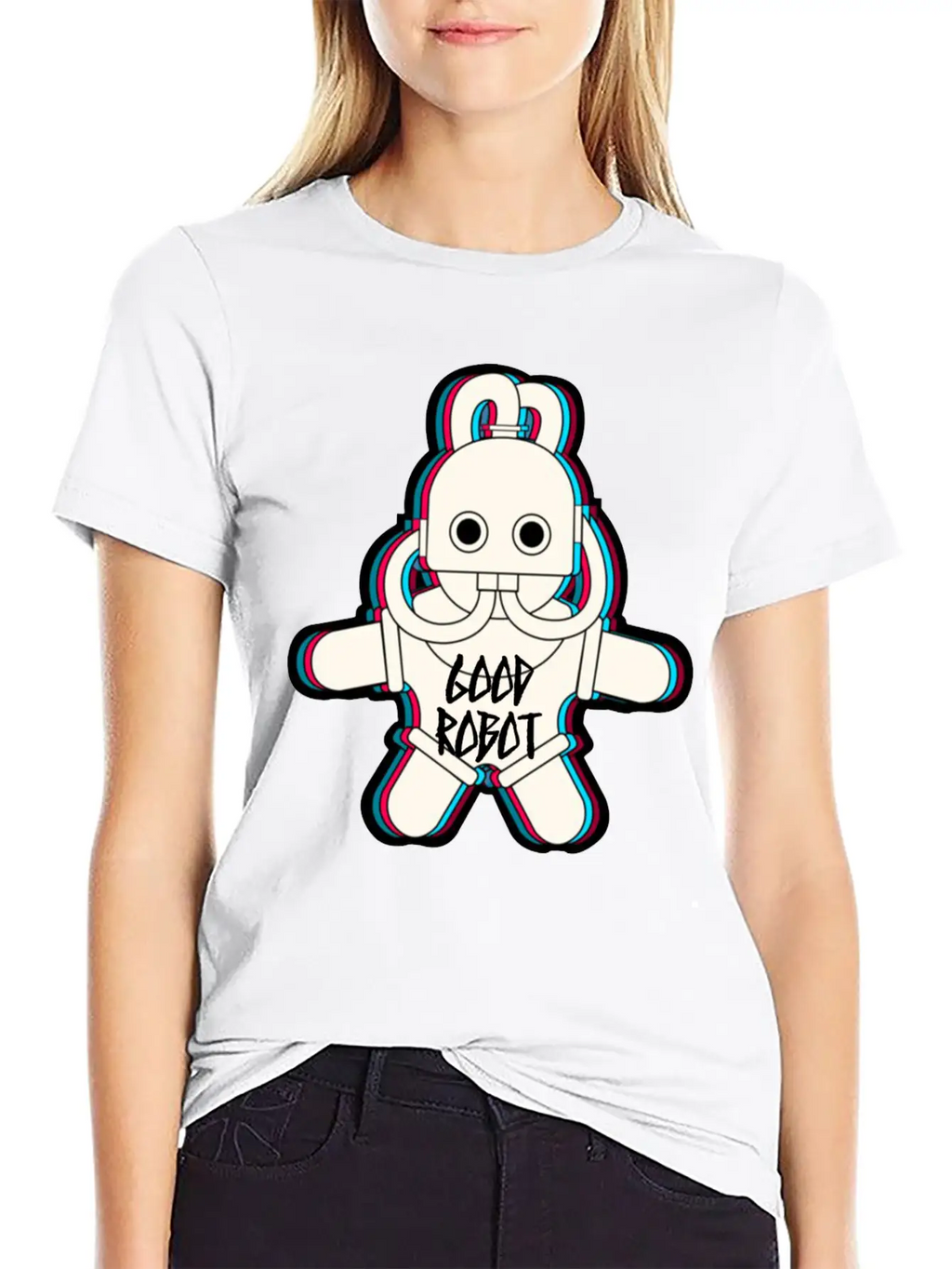 Good Robot Character Basic Graphic T-Shirt – Daily Comfort In Soft Cotton