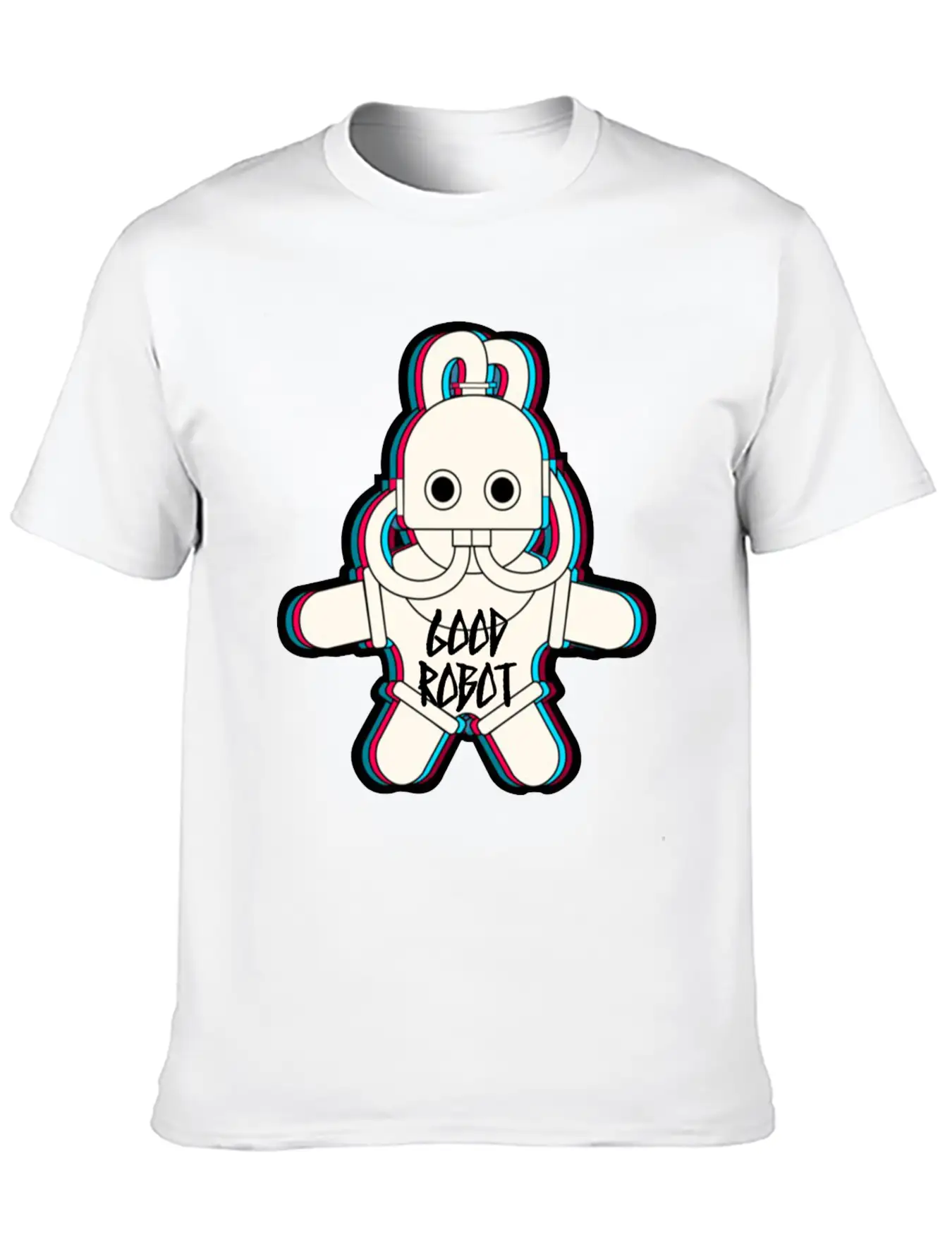 Good Robot Character Basic Graphic T-Shirt – Daily Comfort In Soft Cotton