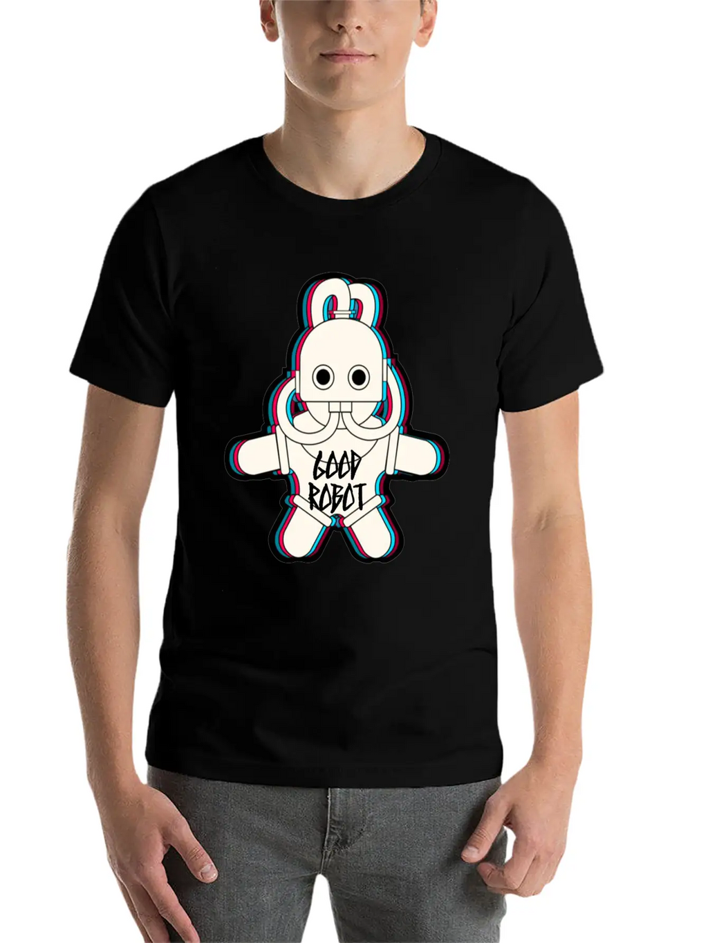 Good Robot Character Basic Graphic T-Shirt – Daily Comfort In Soft Cotton