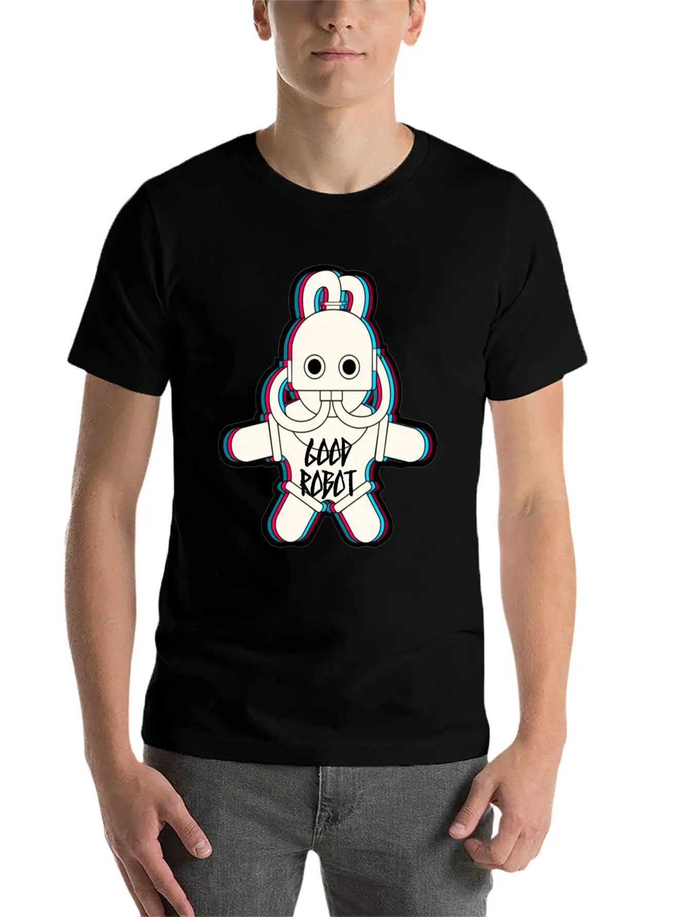 Good Robot Character Basic Graphic T-Shirt – Daily Comfort In Soft Cotton