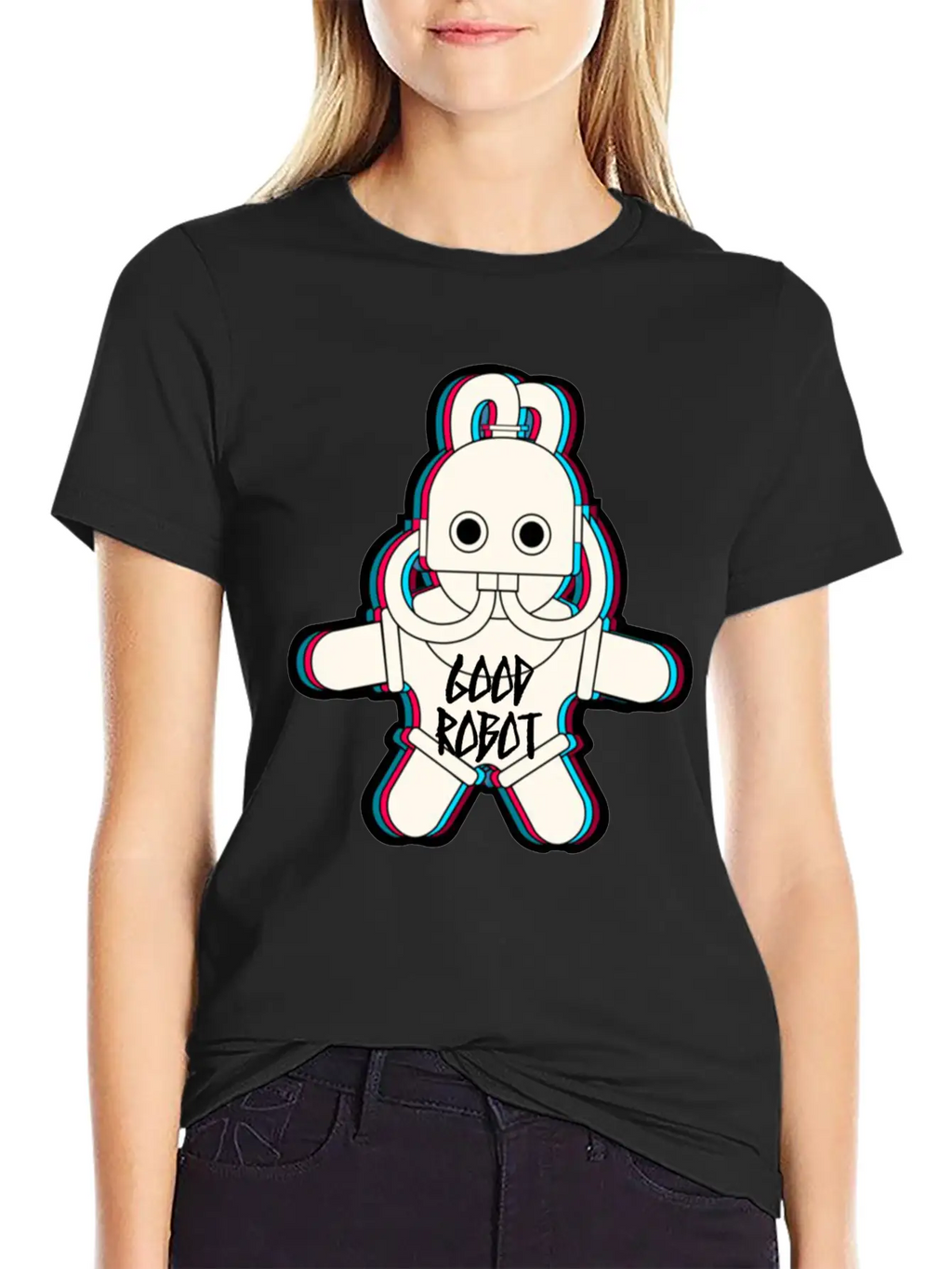 Good Robot Character Basic Graphic T-Shirt – Daily Comfort In Soft Cotton