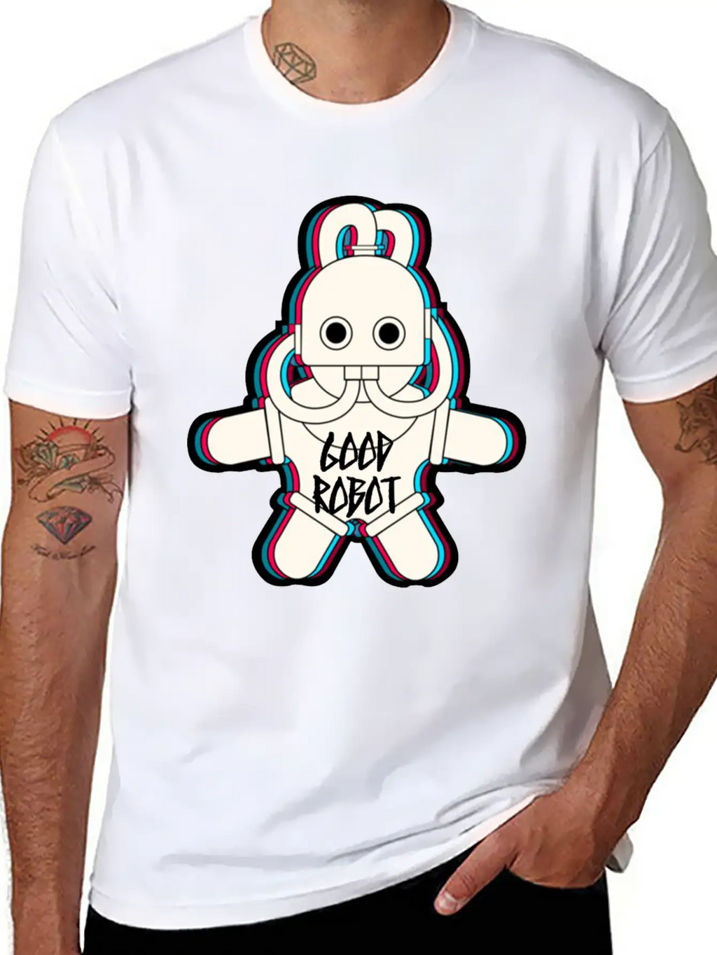 Good Robot Character Basic Graphic T-Shirt – Daily Comfort In Soft Cotton