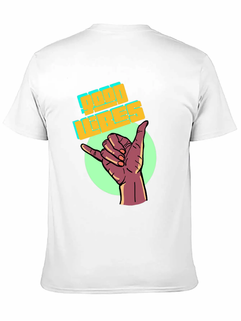 GOOD VIBES Breathable Graphic T-Shirt – Perfect For Casual Days
