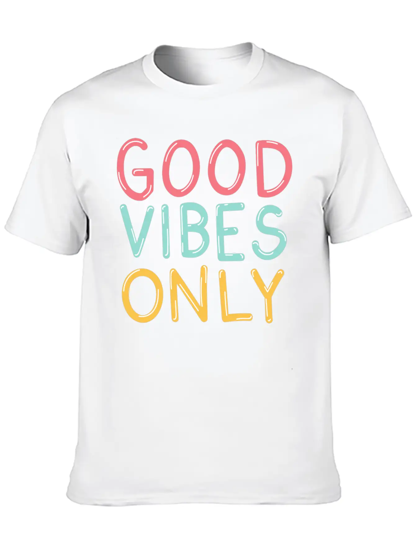 Good Vibes Relaxed Everyday Tee – Lightweight And Durable Cotton