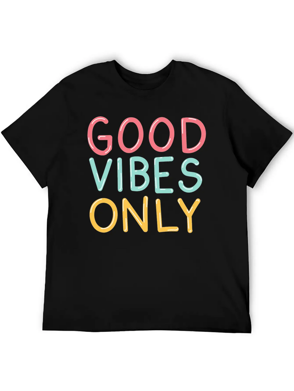 Good Vibes Relaxed Everyday Tee – Lightweight And Durable Cotton